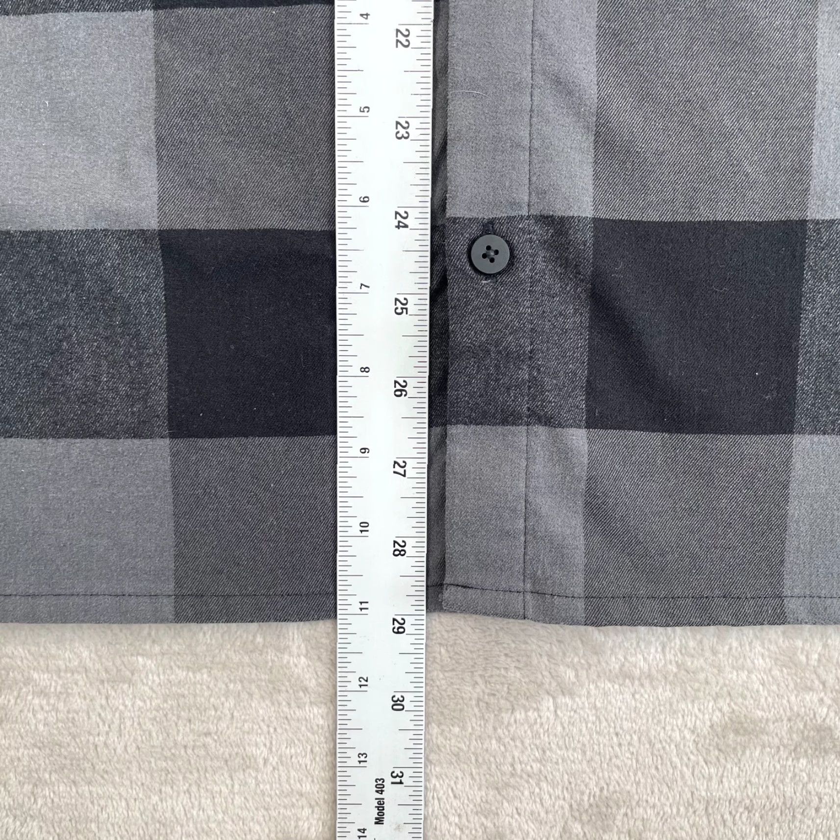 Lululemon Lululemon Masons Peak Flannel Shirt Men Large Black Grey Buffalo Plaid Size US L / EU 52-54 / 3 - 5 Thumbnail