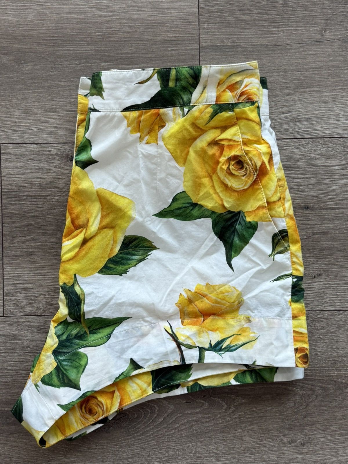 Dolce & Gabbana Dolce & Gabbana Yellow Rose Print size IT 46 Size 32" / US 10 / IT 46 - 5 Thumbnail