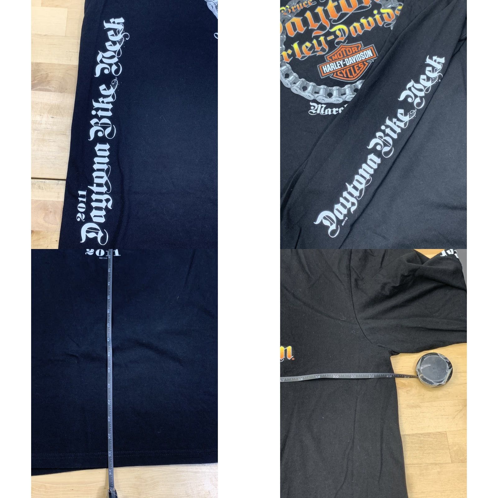 Harley Davidson Harley-Davidson Shirt Long Sleeve XL Black 70th Daytona Bike Week Graphic Print Mens Size US XL / EU 56 / 4 - 8 Thumbnail