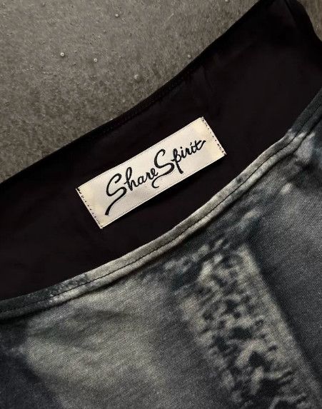 Share Spirit Homme SHARE SPIRIT Portrait Print Camisole Dress Size L / US 10 / IT 46 - 8 Thumbnail