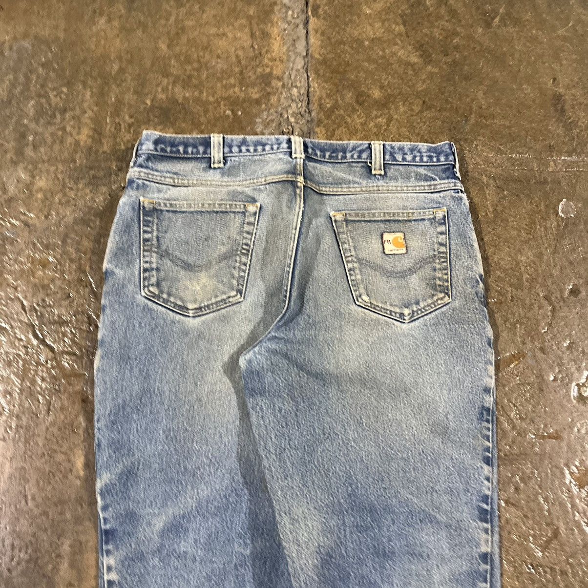 Carhartt × Vintage Crazy Vintage Carhartt Faded Thrashed Workwear Skater Jeans Size US 36 / EU 52 - 5 Thumbnail