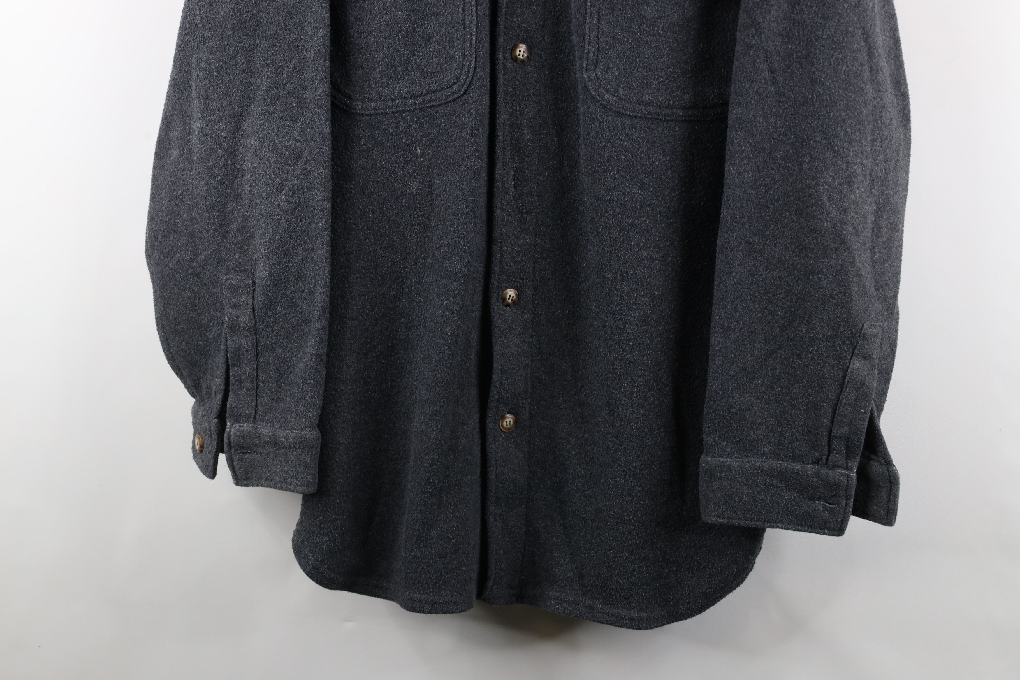 Vintage Vintage 90s Streetwear Fleece Collared Button Shirt Jacket Size US XL / EU 56 / 4 - 3 Thumbnail