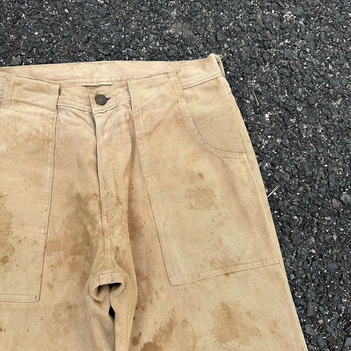 Beauty Beast RUSTY DIRTY 💥 JAPANESE VINTAGE JEANS BAGGY BROWN PANTS W28 Size US 28 / EU 44 - 6 Thumbnail
