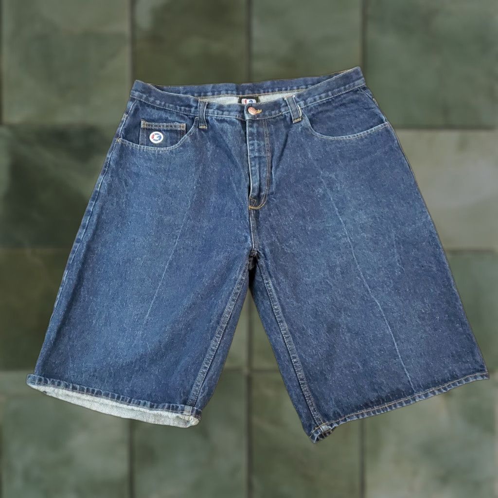 Vintage G Unit Mens Blue Denim Shorts Size 38 Classic Straight Leg Bermuda Style Size US 38 / EU 54 - 1 Thumbnail