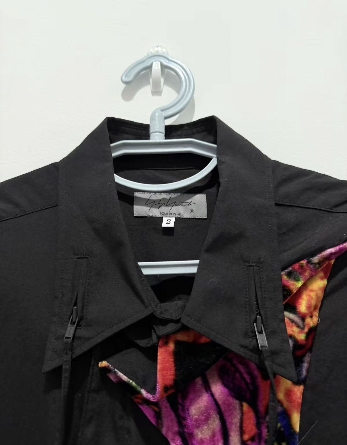 Yohji Yamamoto 23SS Velvet Patchwork Shirt J59