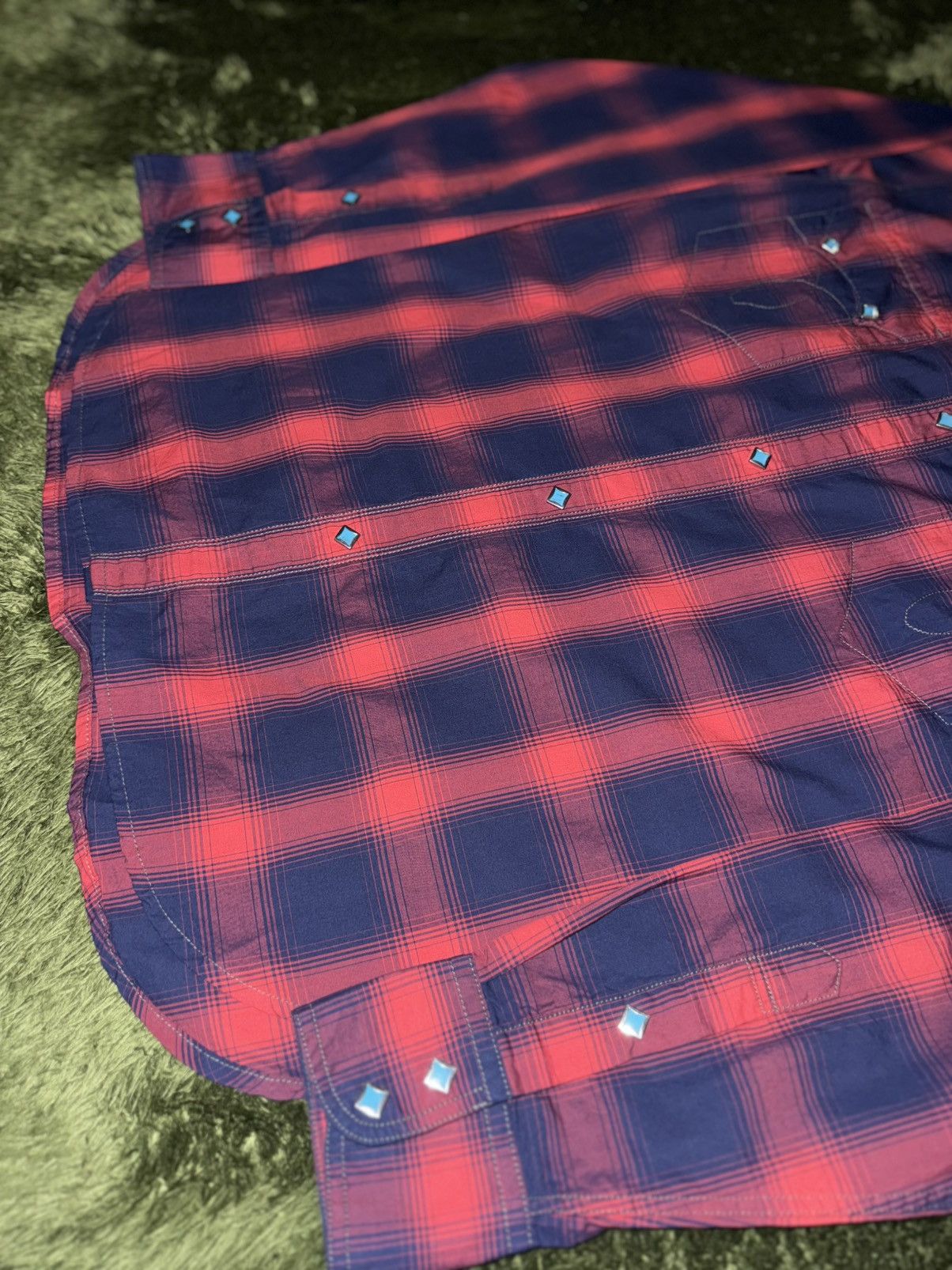 EASTLOGUE [M] Eastlogue Tartan Check Western Shirt Red/Navy Size US M / EU 48-50 / 2 - 5 Thumbnail