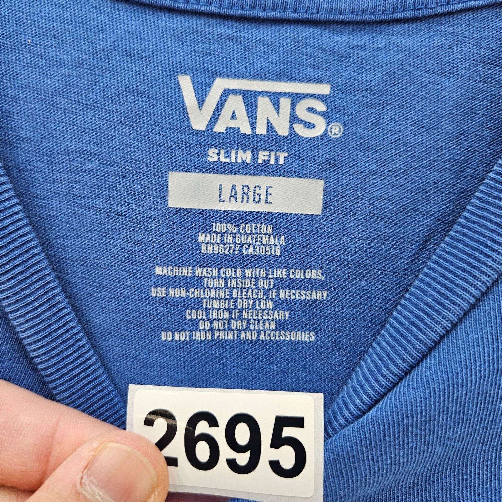 Vans VANS MEN'S LARGE SLIM FIT TSHIRT OFF THE WALL MAKIN IT RAIN Size US L / EU 52-54 / 3 - 6 Thumbnail