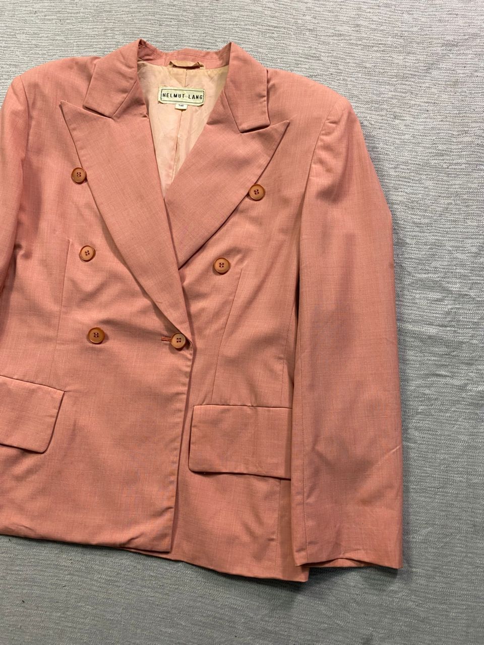 Designer × Helmut Lang × Vintage Vintage Helmut Lang Double Breasted Blazer Size M / US 6-8 / IT 42-44 - 2 Thumbnail
