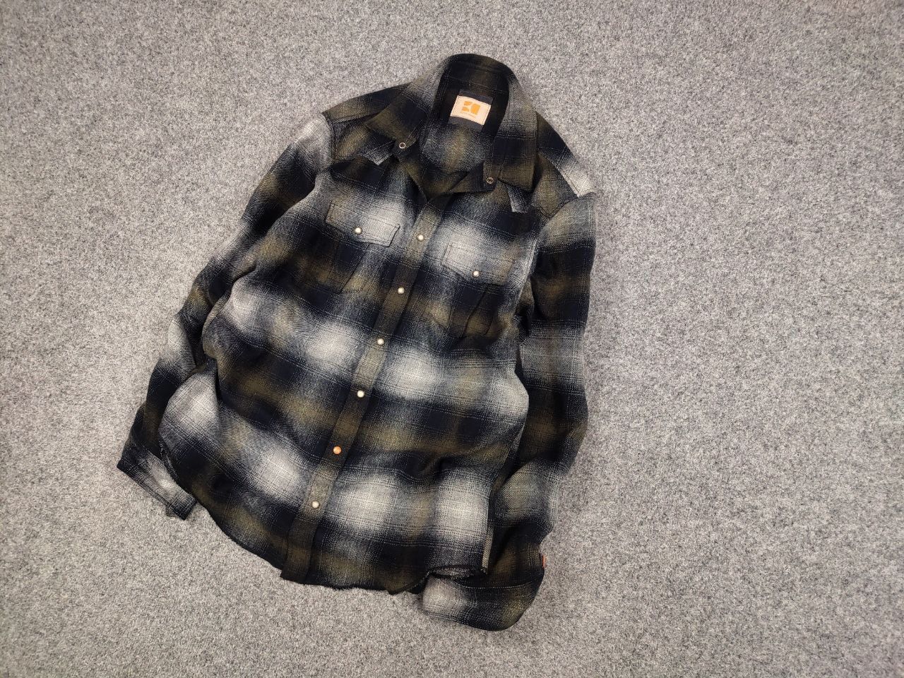 Hugo Boss Boss Orange Overshirt Flannel Checkered Wool Blend Shirt Size US XL / EU 56 / 4 - 3 Thumbnail
