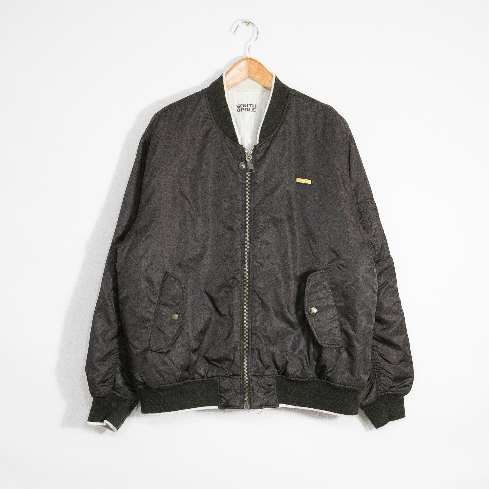 Southpole Vintage Southpole Bomber Jacket Mens XL - Brown Reversible Size US XL / EU 56 / 4 - 1 Thumbnail