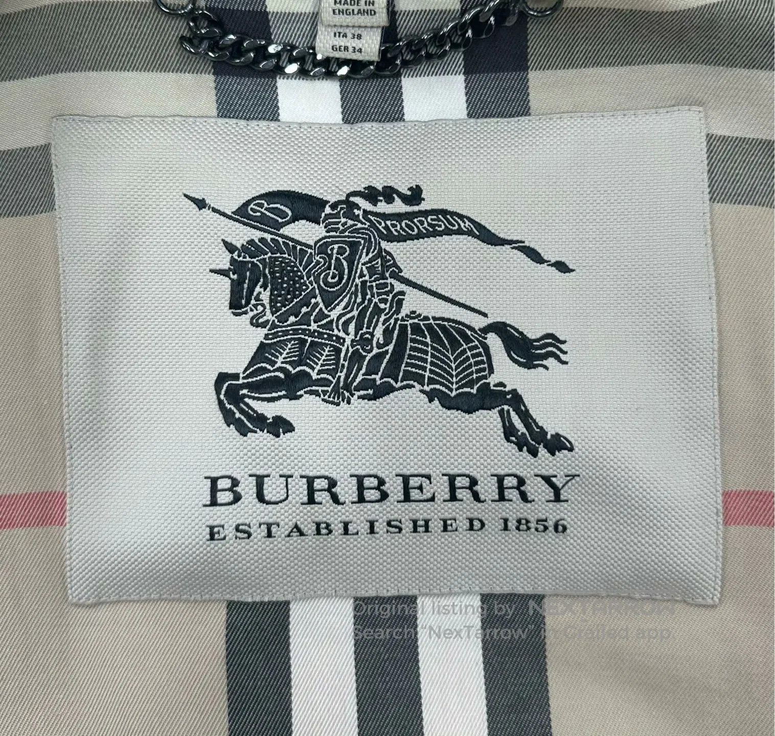 Burberry Burberry Khaki lapel double-breasted belted trench coat| Size XS / US 0-2 / IT 36-38 - 3 Thumbnail