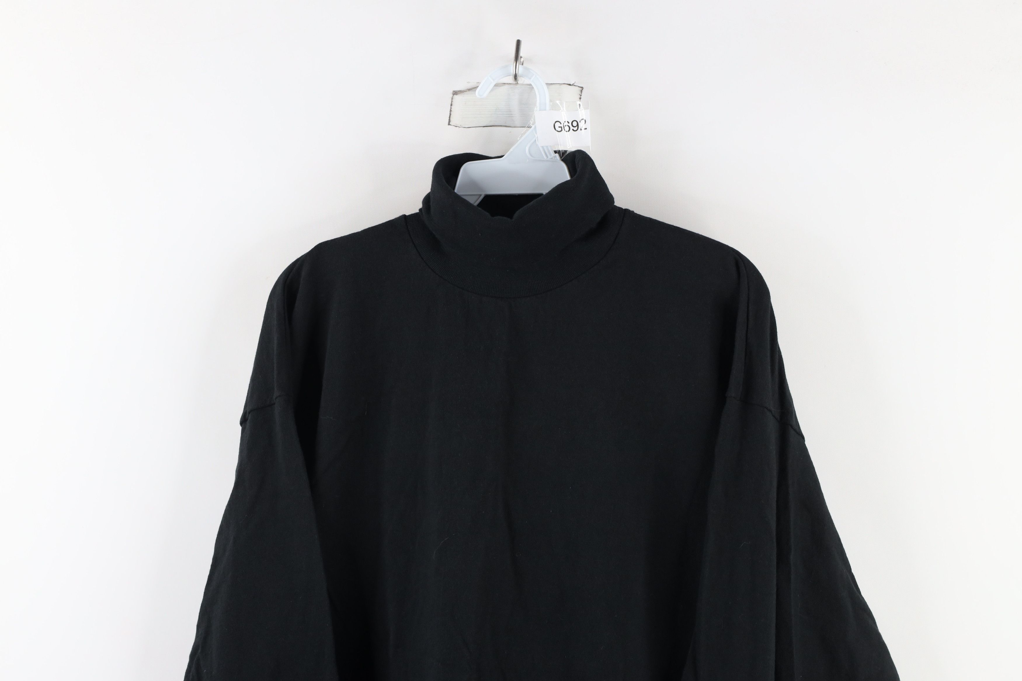 Vintage Vintage 90s Streetwear Heavyweight Turtleneck T-Shirt USA Size US XL / EU 56 / 4 - 2 Thumbnail