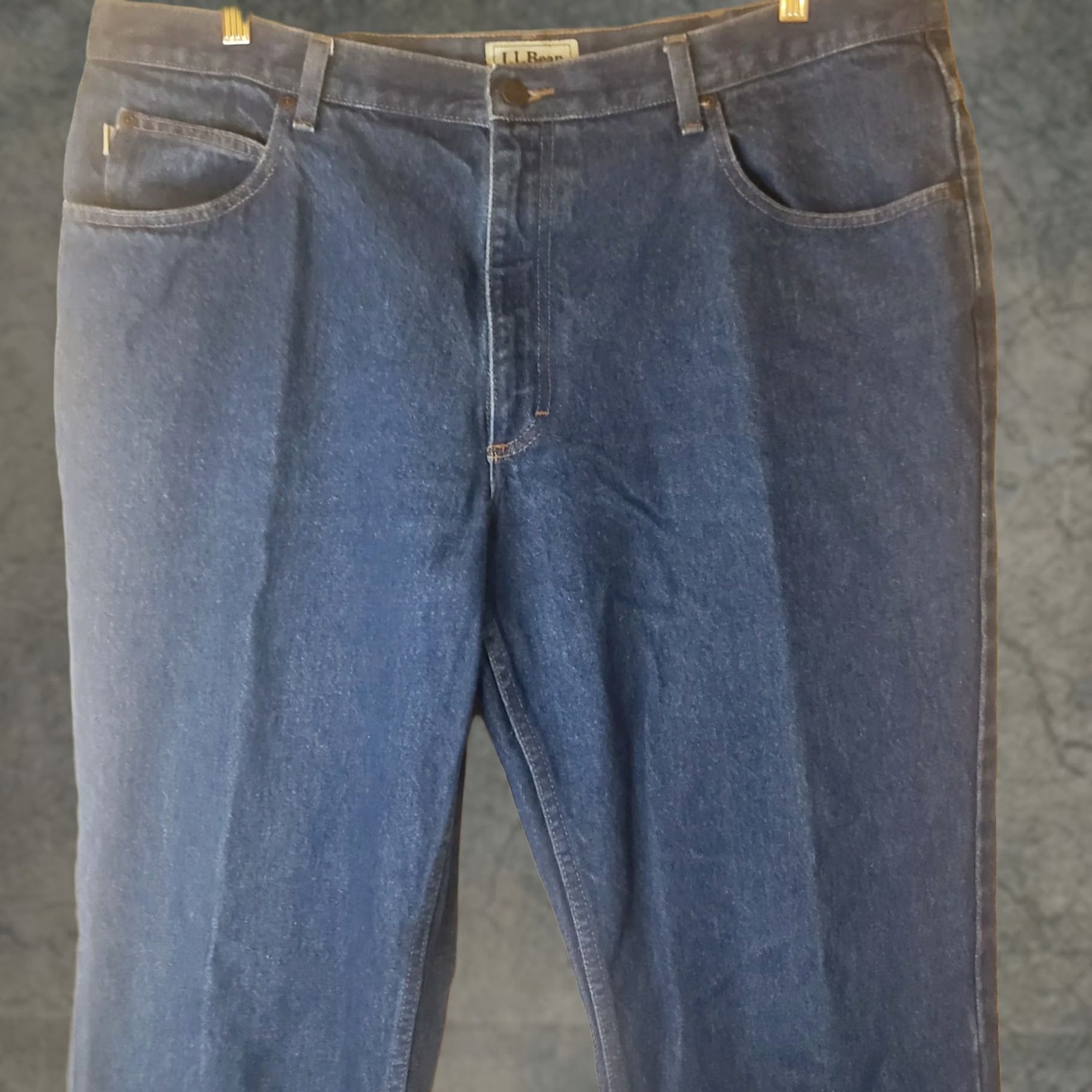 Vintage L.L. Bean Classic Fit Jeans Mens 40x29 Denim Blue 5-Pocket Zip Mid Rise 100% Cotton Jeans Size US 40 / EU 56 - 1 Thumbnail