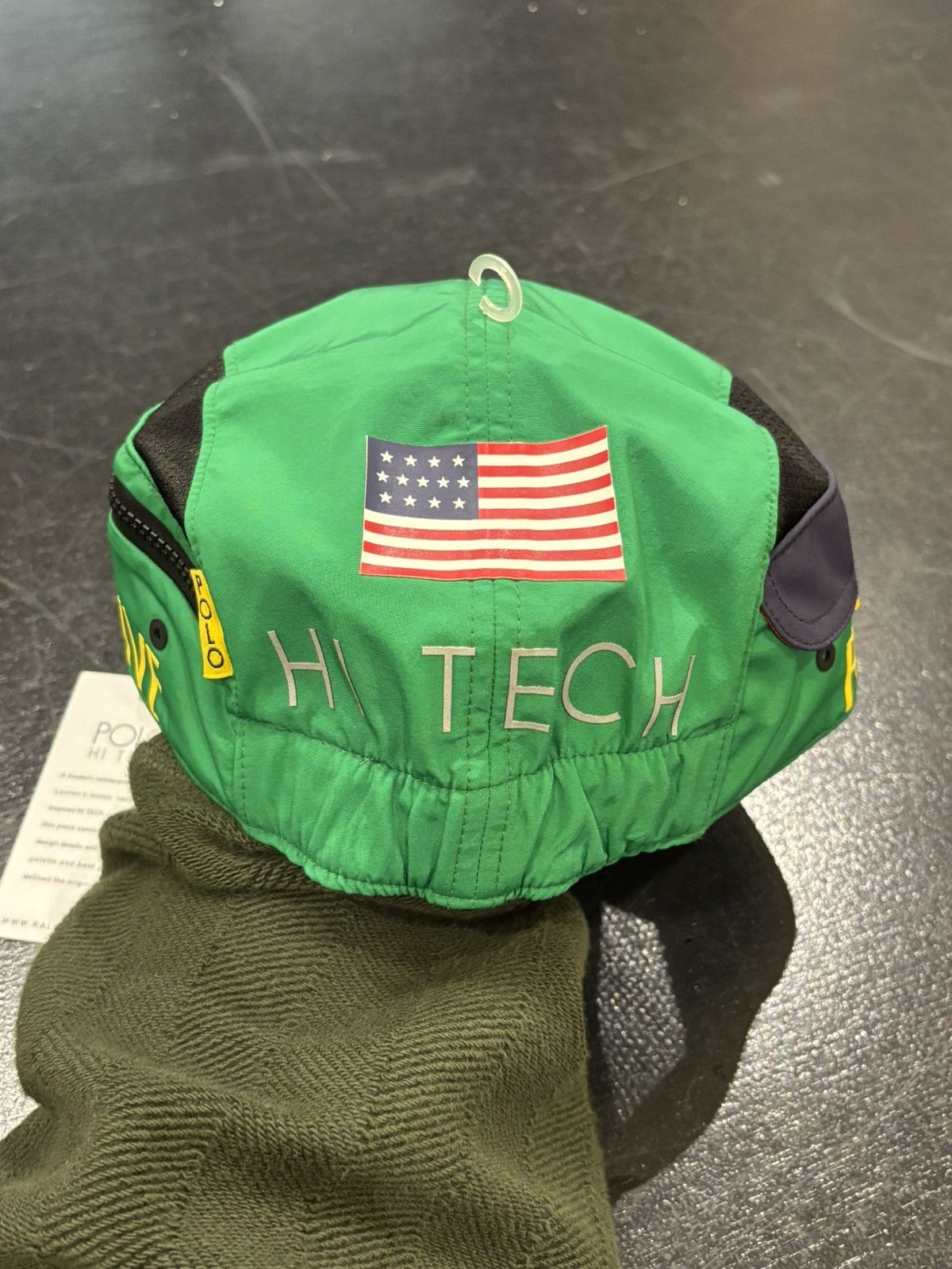 Polo Ralph Lauren Polo Ralph Lauren Hi Tech Side Pocket Flag Patch Hat Size ONE SIZE - 2 Thumbnail