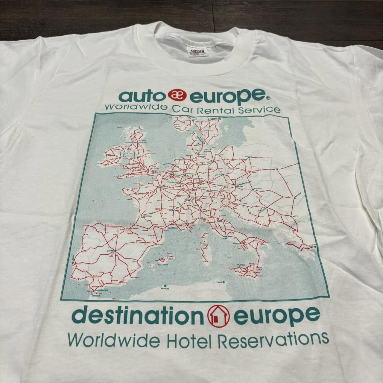 Anvil Vintage Auto Europe T Shirt 90s Large Size US L / EU 52-54 / 3 - 1 Thumbnail