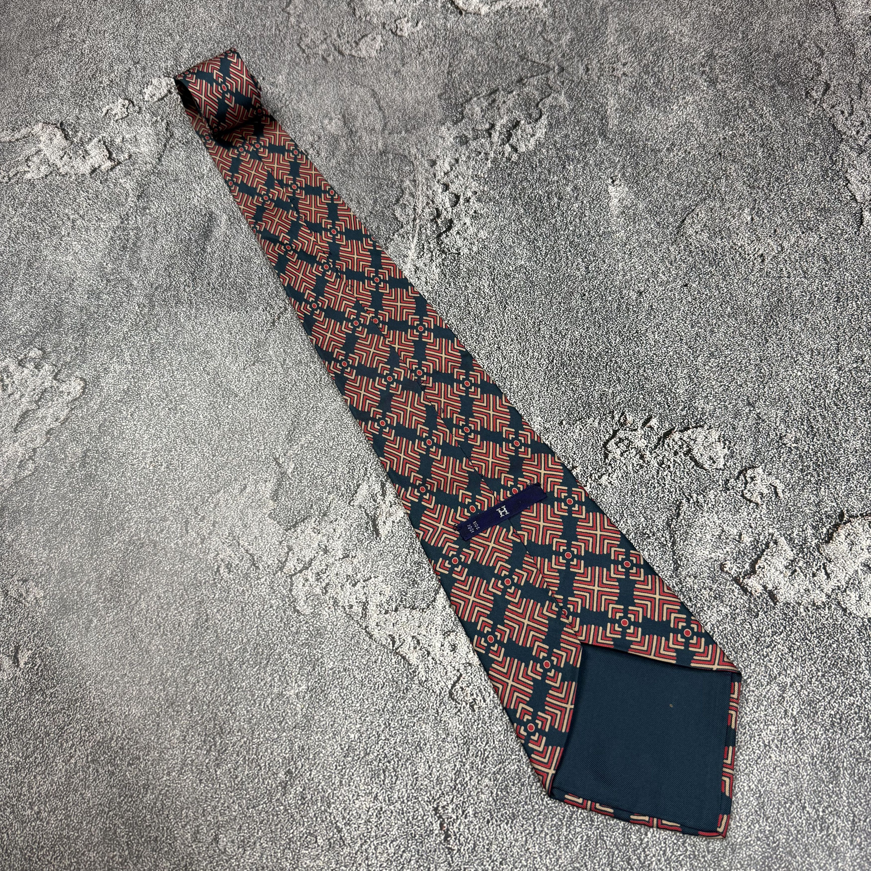 Hermes Hermes Silk Tie Very Vintage 527 IA Size ONE SIZE - 3 Thumbnail