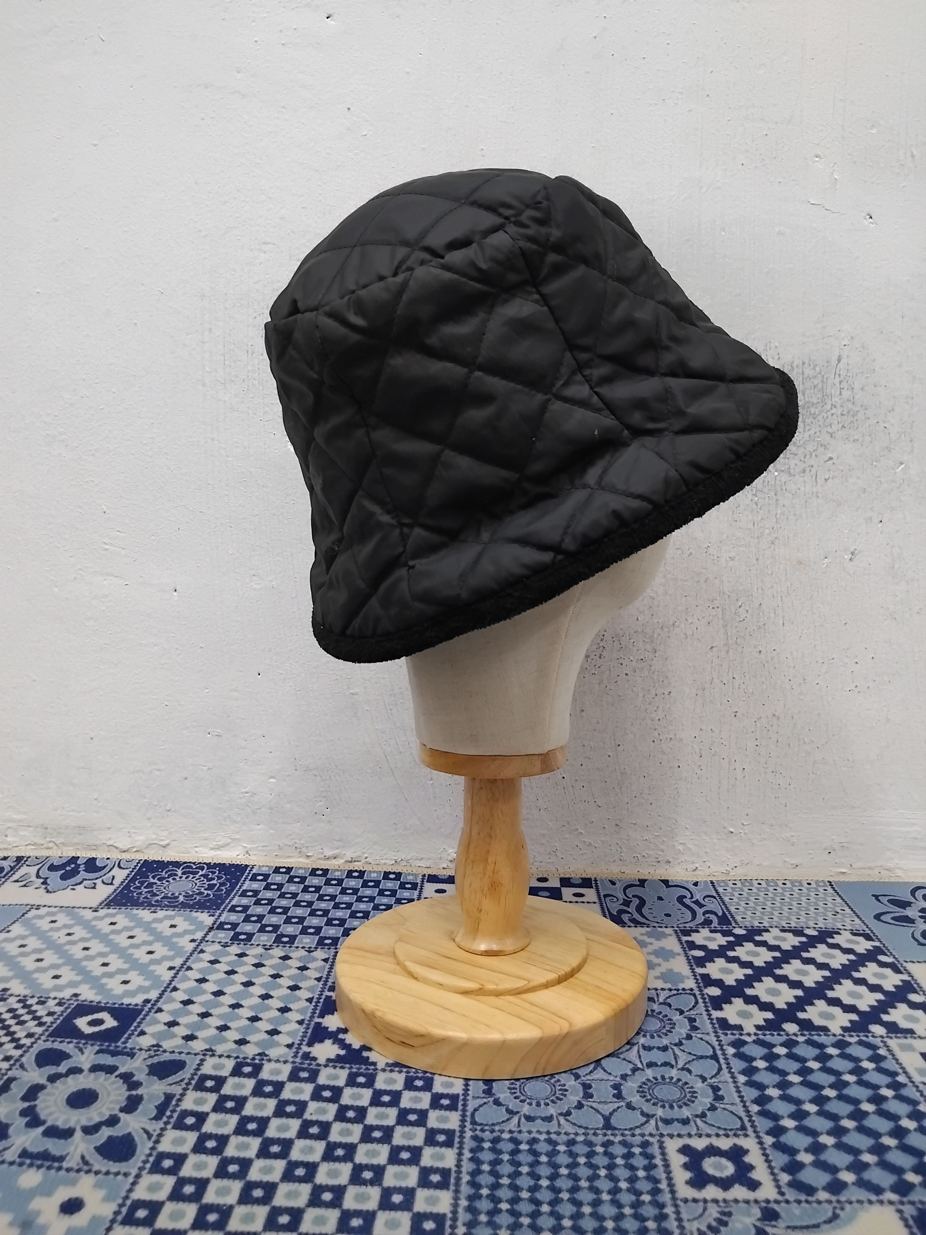 PPFM 💥Black colour puffer Japanese style hat Size 38 - 7 Thumbnail