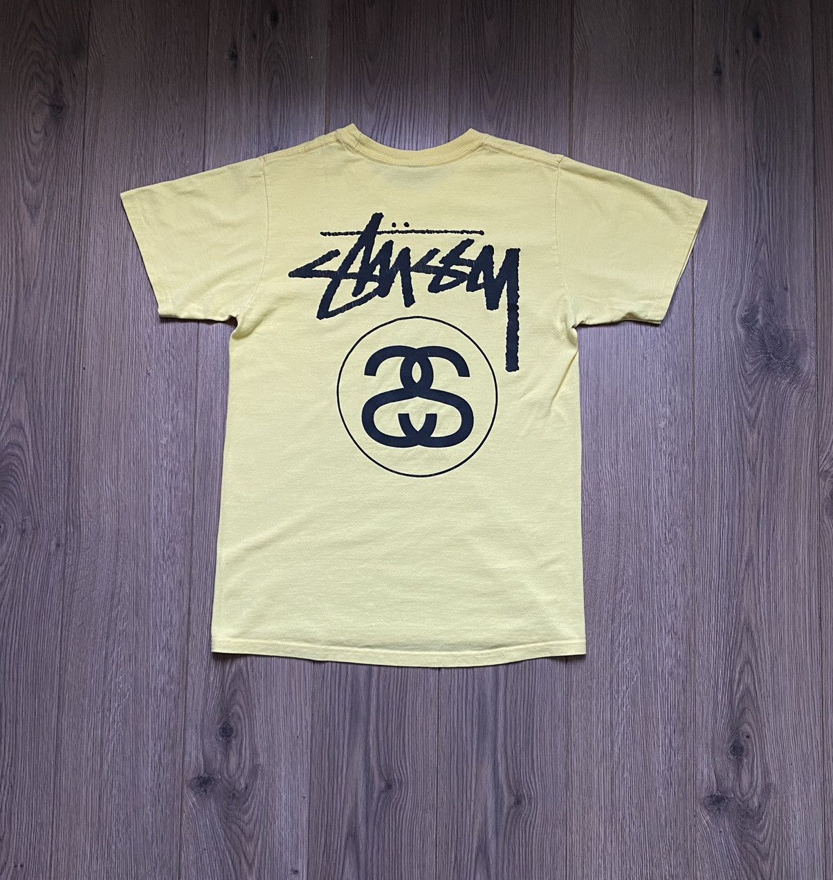 Stussy Stussy milk tee yellow/curry t shirt | Grailed