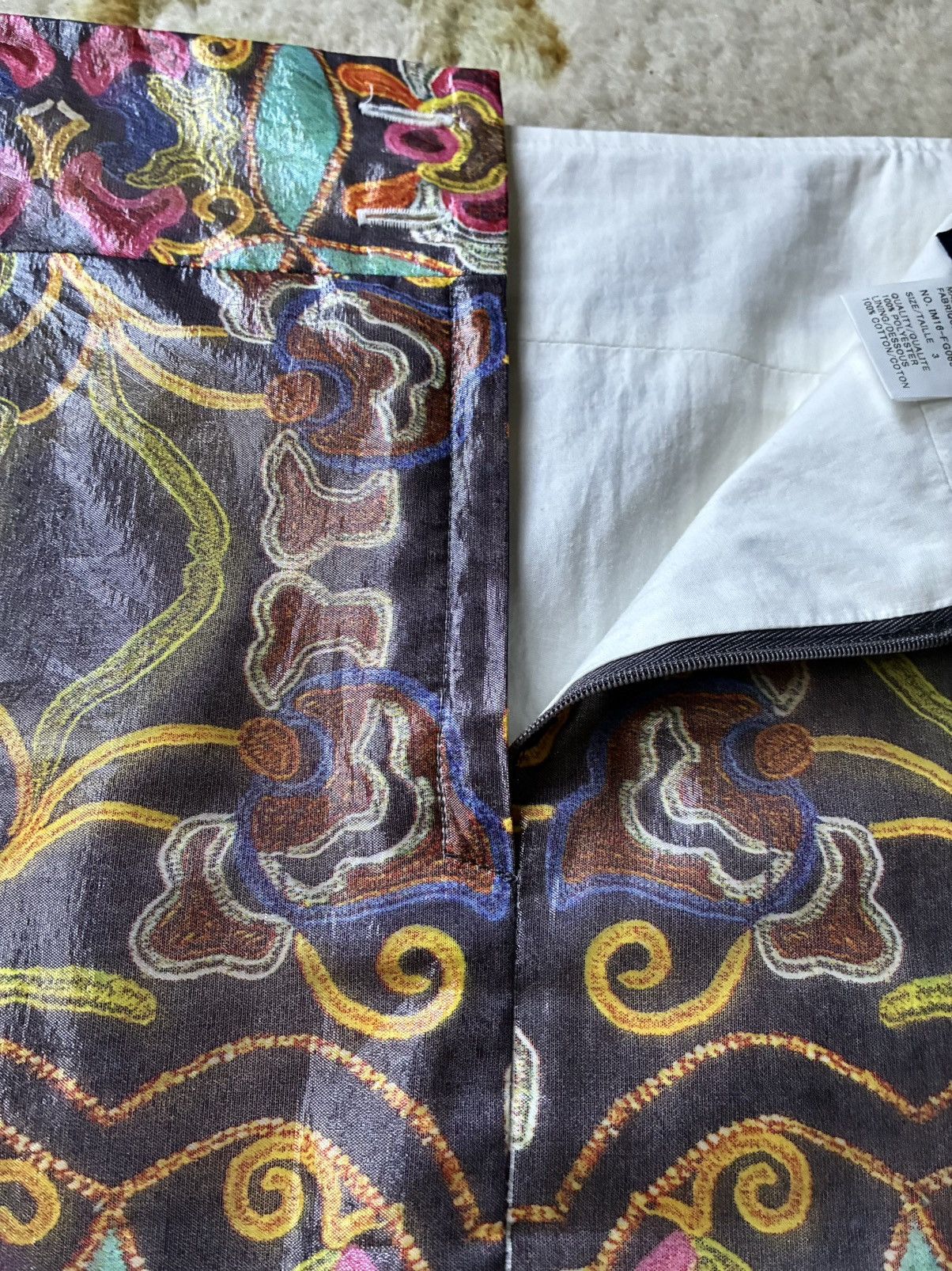 Issey Miyake Issey Miyake Archive SS2001 Runway Iridescent Jacquard Skirt Size 27" / US 4 / IT 40 - 9 Thumbnail