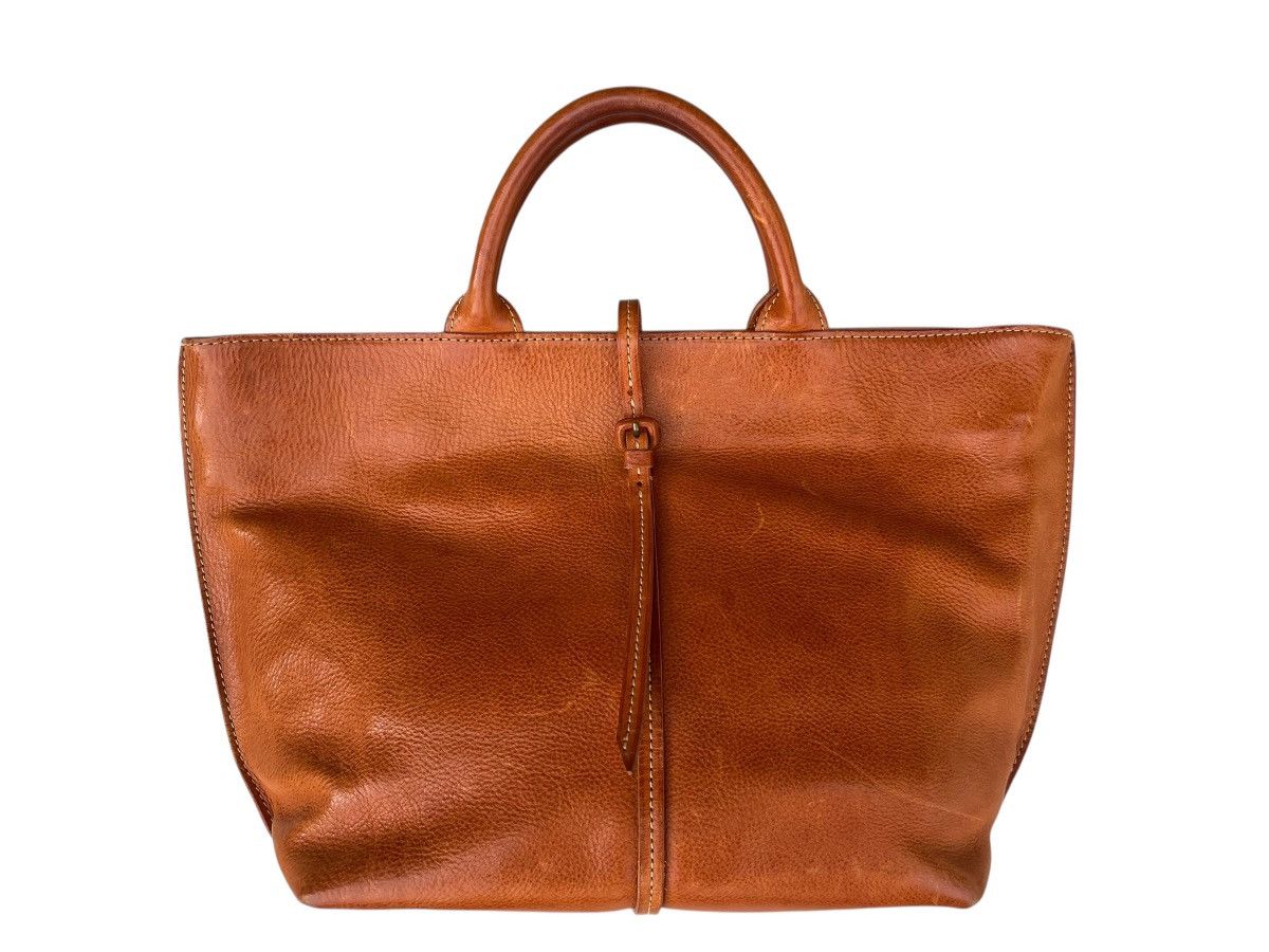 Leather Genten Japan Patina Leather Tote Bag Size ONE SIZE - 6 Thumbnail