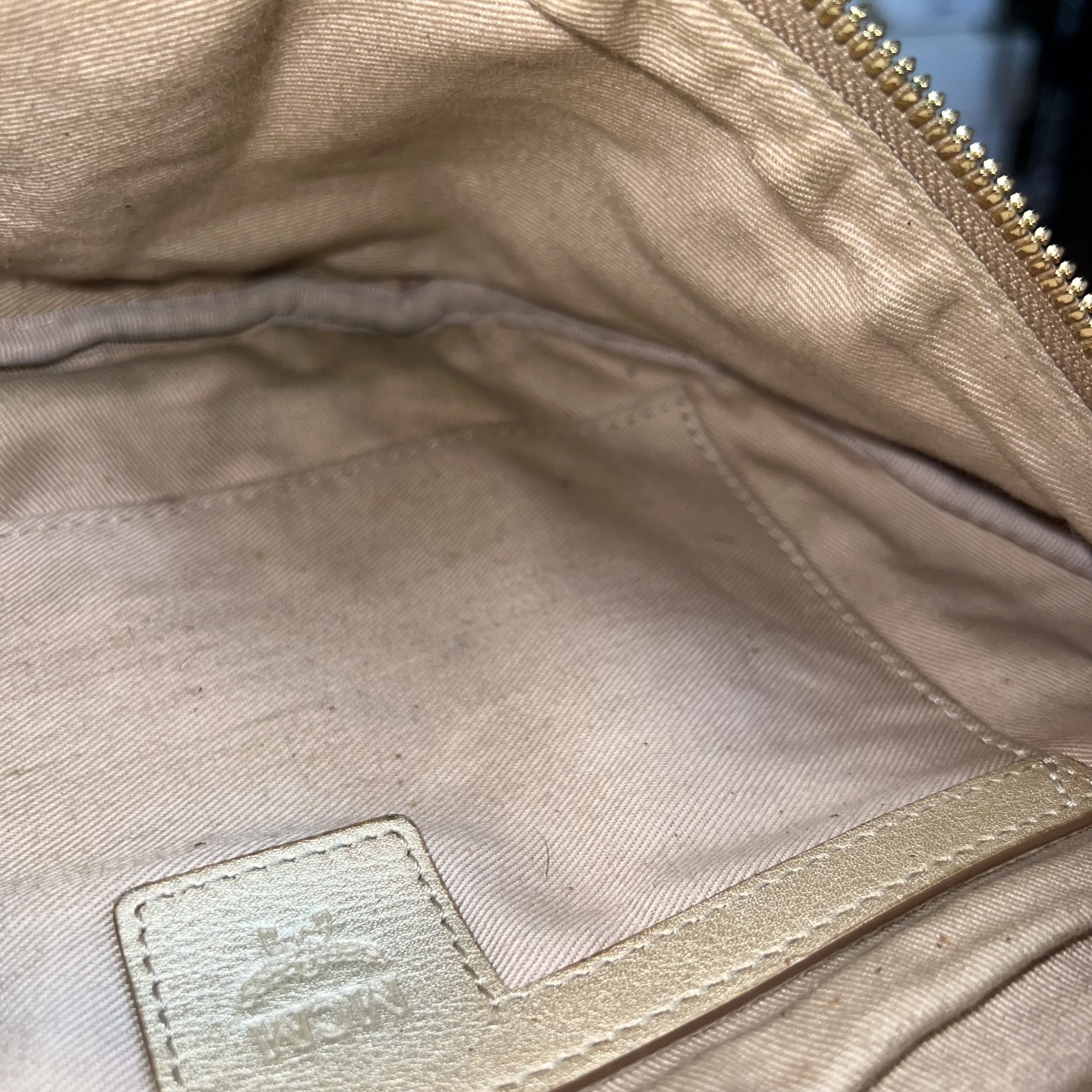 MCM MCM Gold Visetos Coated Canvas Belt Bag Size ONE SIZE - 14 Thumbnail