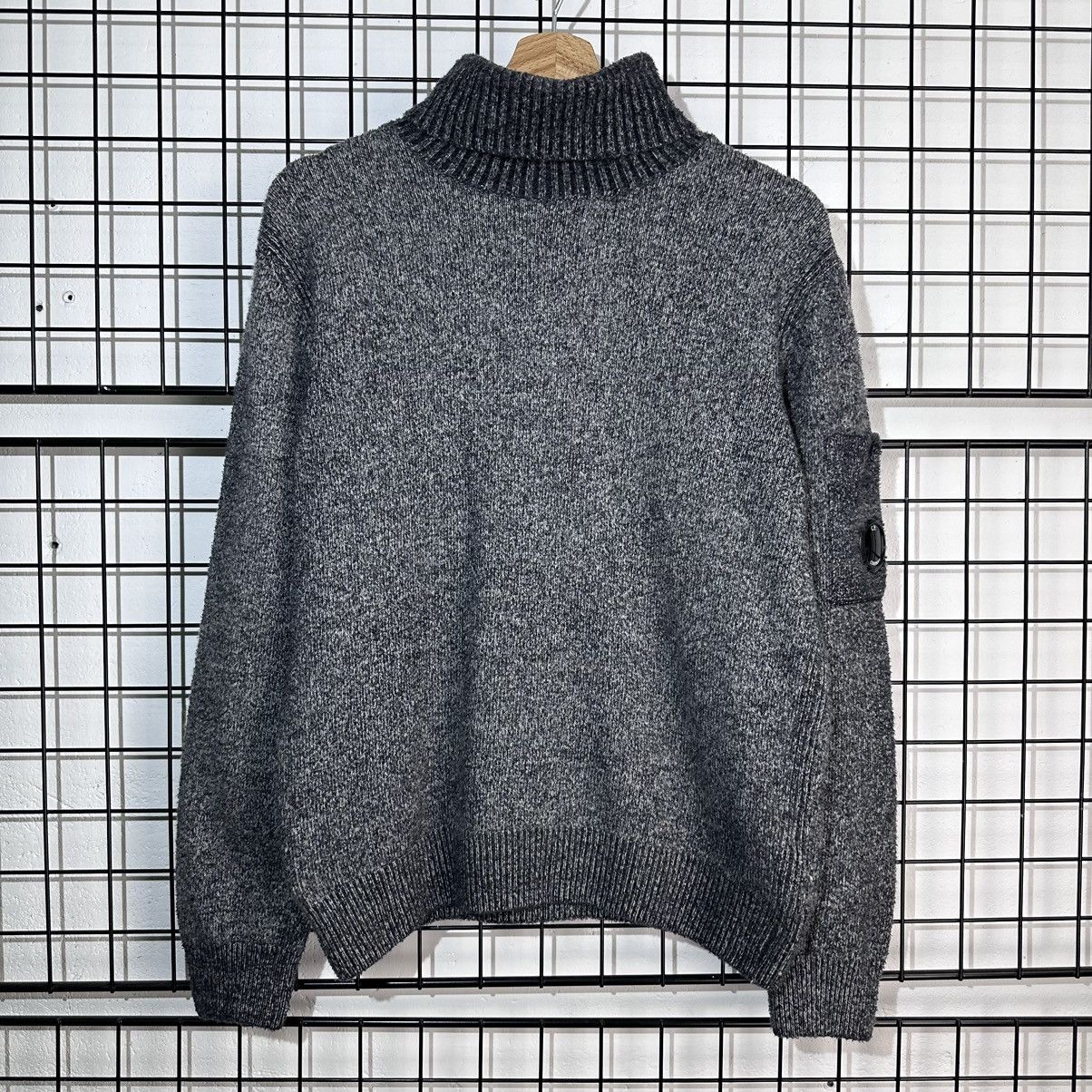 C.P. Company C.P. Company Turtleneck Fleece Knit sweater grey ...