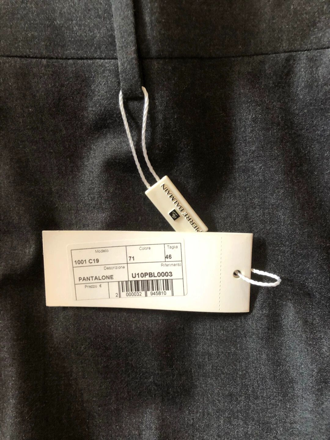 Balenciaga Balmain High-Count Wool Slim Suit Trousers Charcoal 46 Size US 30 / EU 46 - 4 Thumbnail