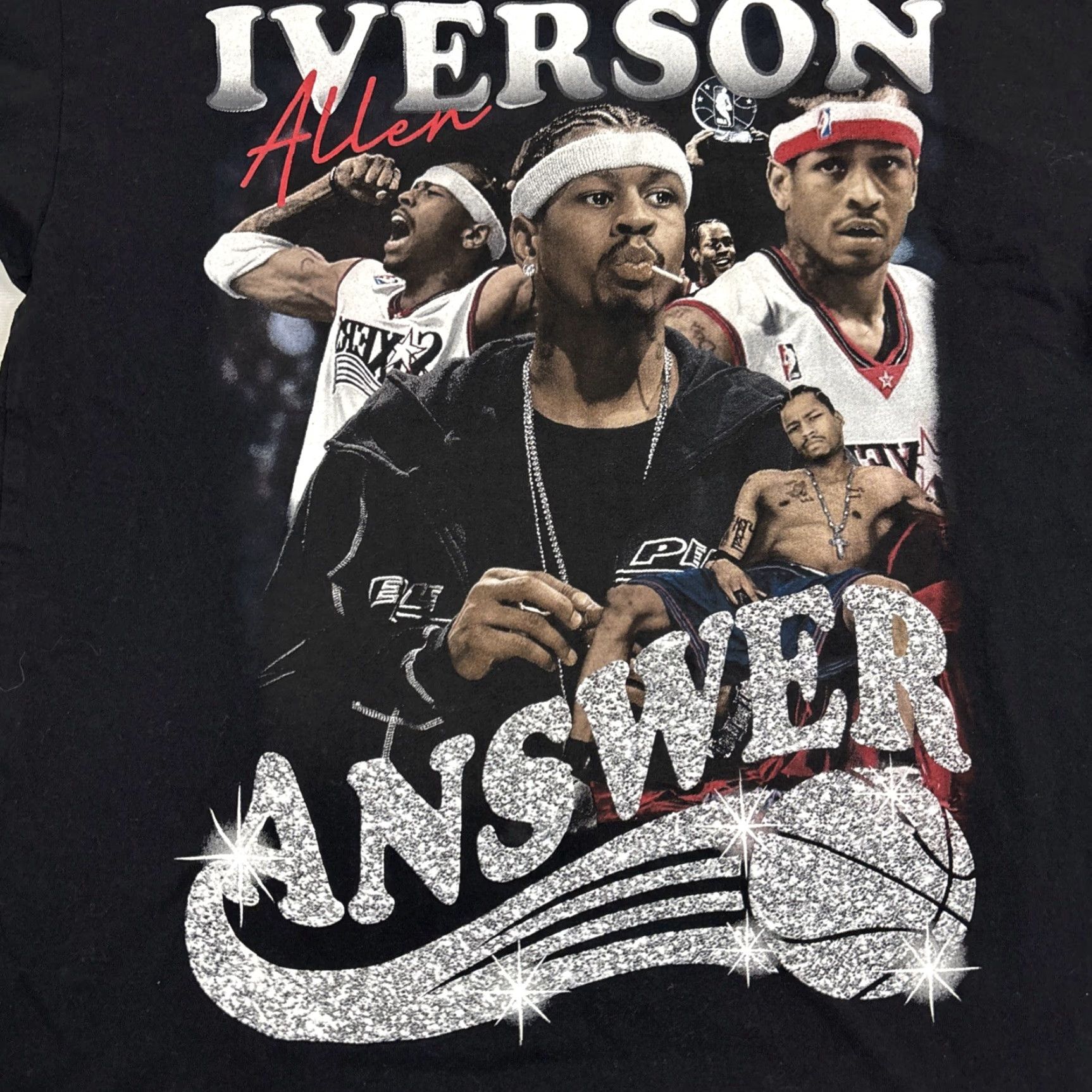 Vintage VINTAGE Allen Iverson The Answer Graphic T Shirt XL Black Men Shirt Mens 2000s? Size US XL / EU 56 / 4 - 2 Thumbnail