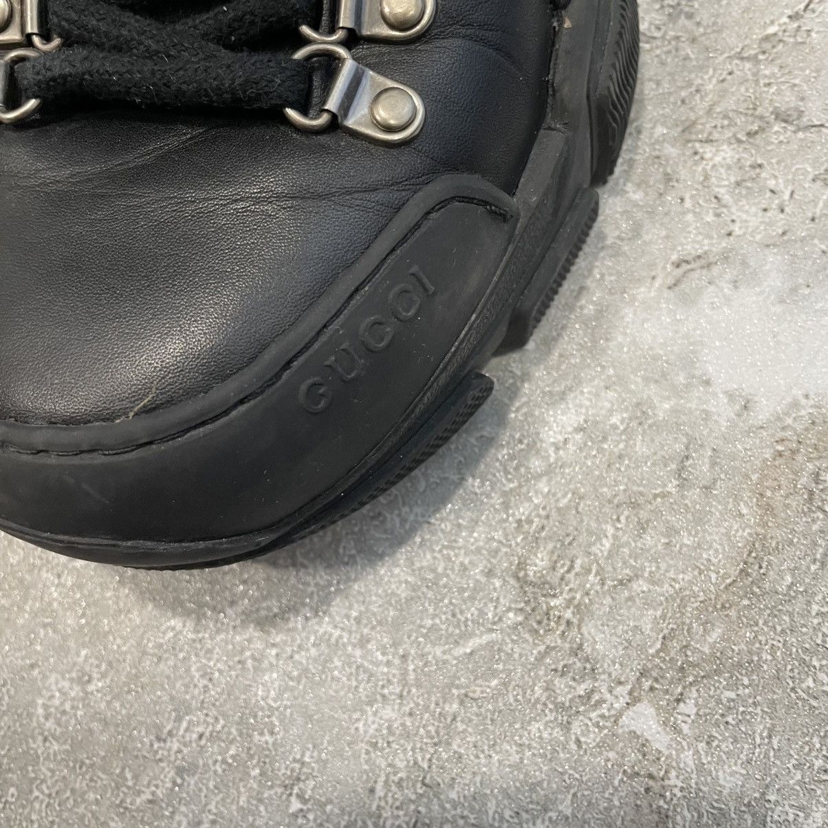 If Six Was Nine × Le Grande Bleu (L.G.B.) Gucci Flashtrek Sneaker shoes leather canvas fur faux boots Size US 5 / IT 35 - 6 Thumbnail