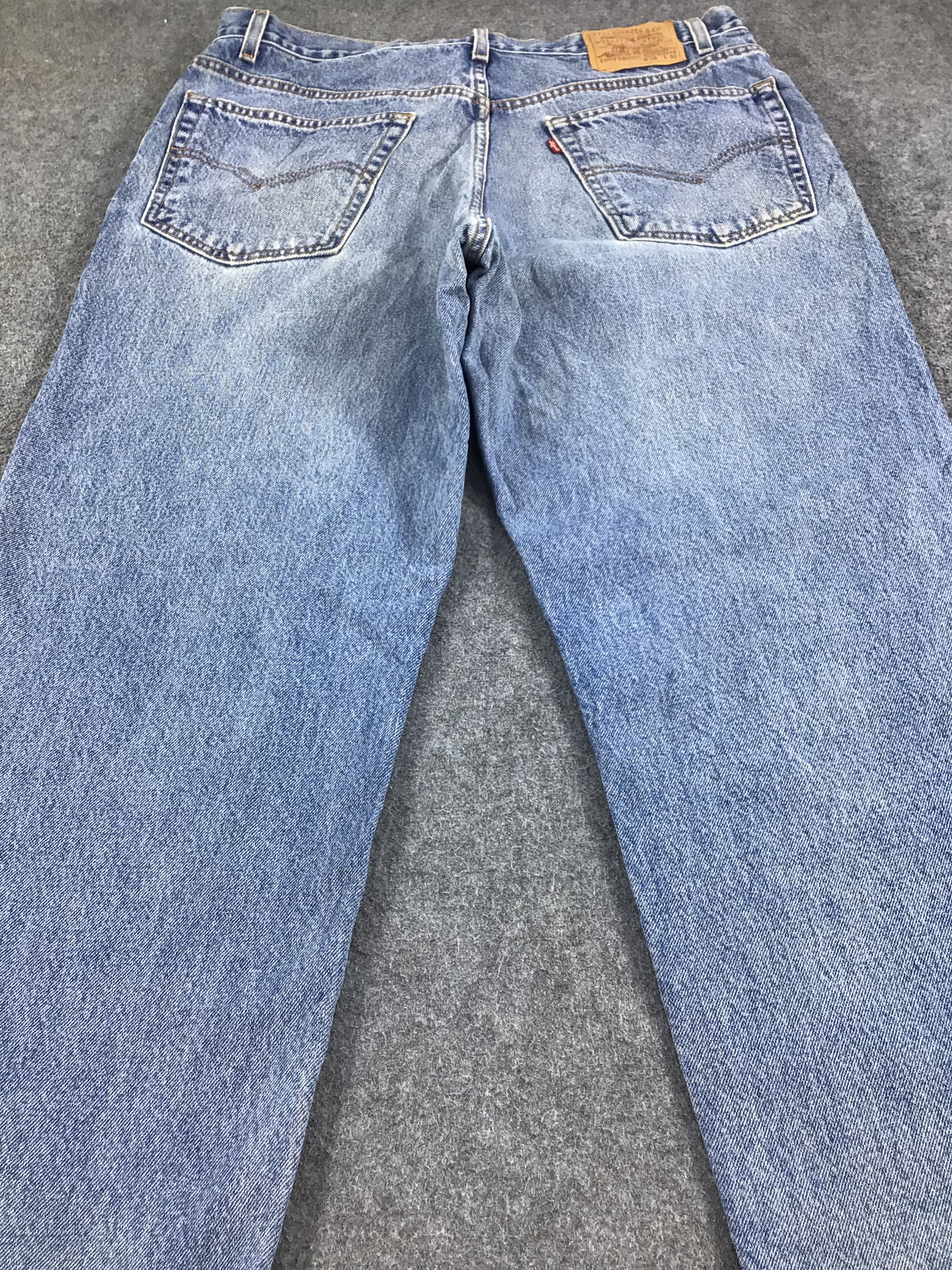 Levi's Vintage Levis 901 Straight Jeans Blue Wash KJ282 Size US 37 - 4 Thumbnail