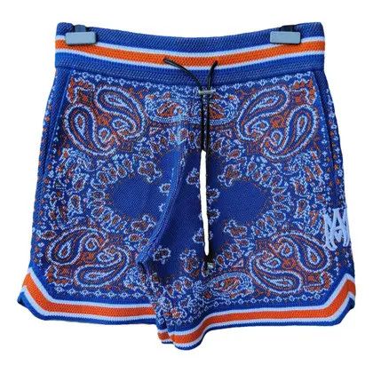 Amiri o1gr1nt0525 Bandana NYC Exclusive Short in Blue/Orange Size US 30 / EU 46 - 2 Thumbnail