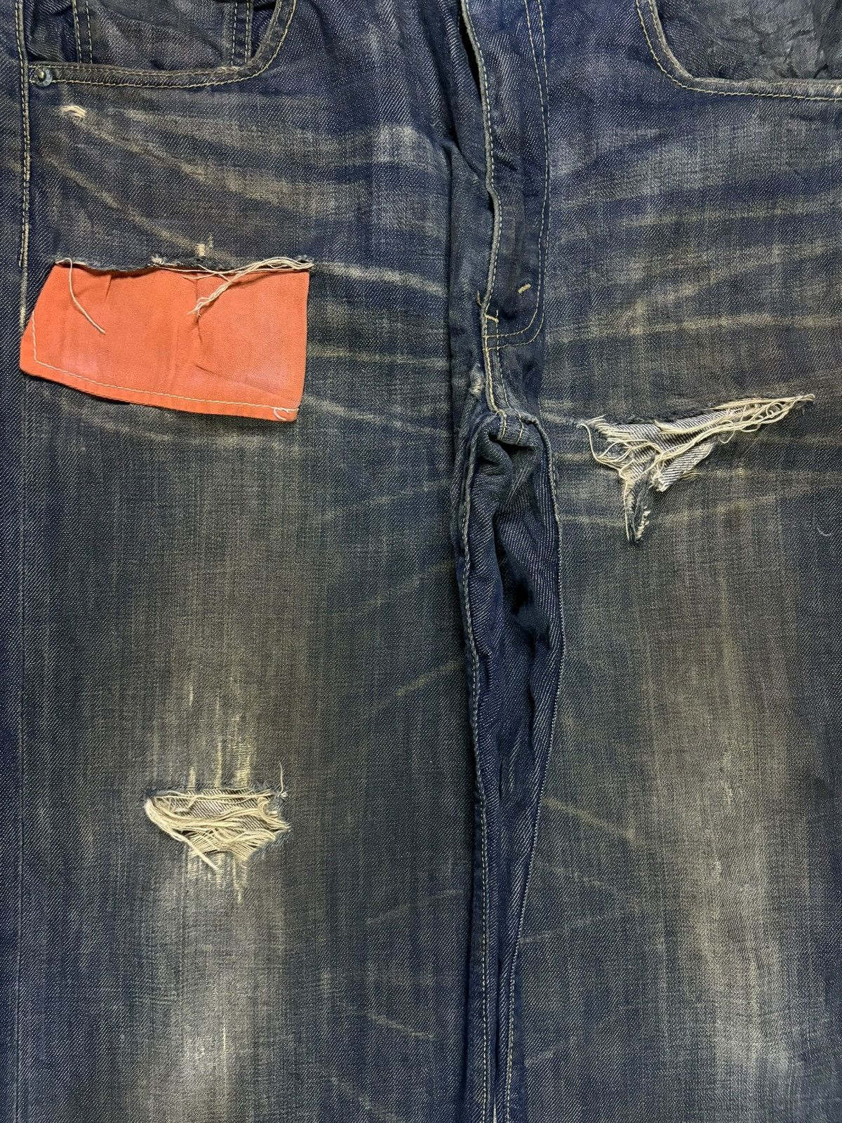 Levi's Vintage 90s Levis 503 Rusty Mud Wash Distressed Baggy Jeans Size US 34 / EU 50 - 5 Thumbnail