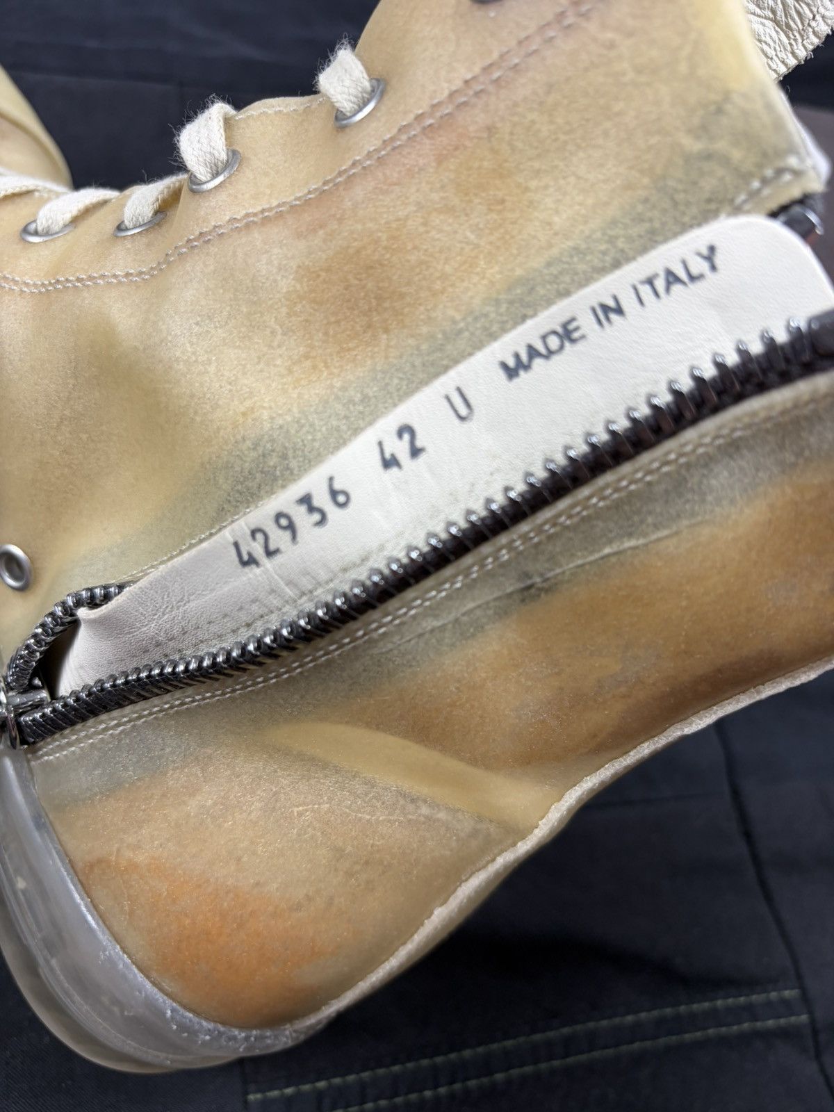Rick Owens Translucent Leather Ramones Size US 9 / EU 42 - 7 Thumbnail