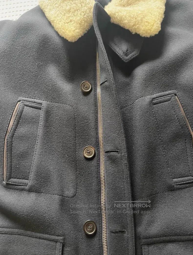 Hermes Hermes Pure cashmere coat, fur integrated style Size US L / EU 52-54 / 3 - 2 Thumbnail