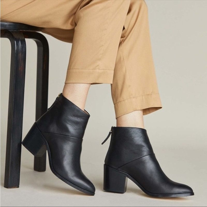 Nisolo Nisolo Dari Black Leather Boots Size 8.5 Size US 8.5 / IT 38.5 - 1 Thumbnail