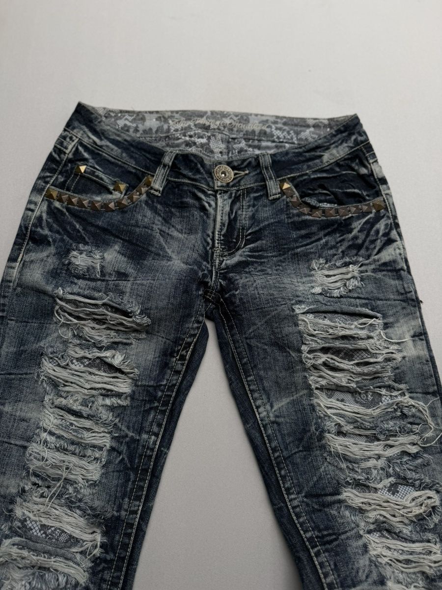 Japanese Brand Tvs lace up flare jeans Size US 28 / EU 44 - 3 Thumbnail