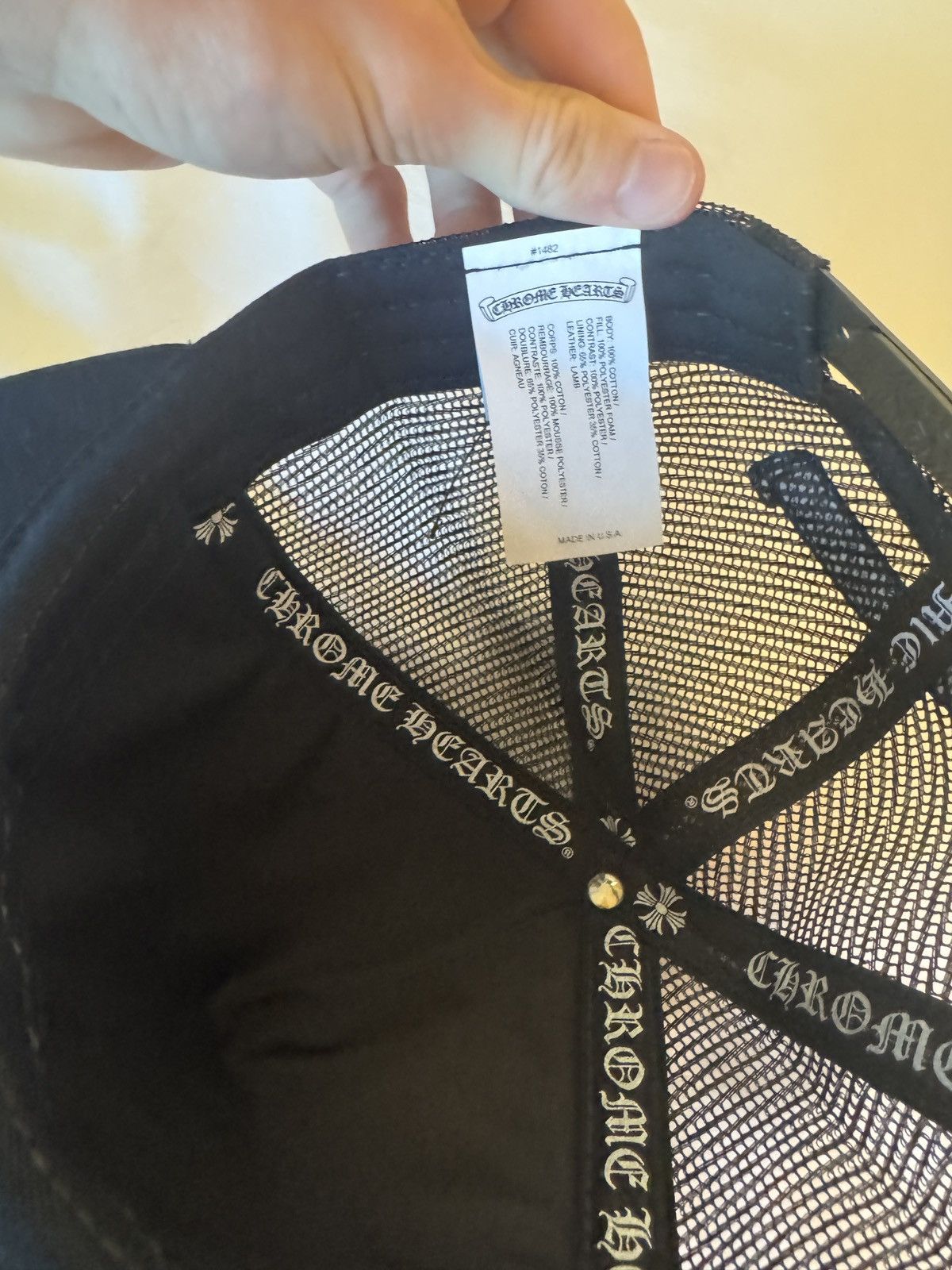Chrome Hearts Chrome Hearts Black Patch Cross Hat *VERY RARE* Size ONE SIZE - 4 Thumbnail