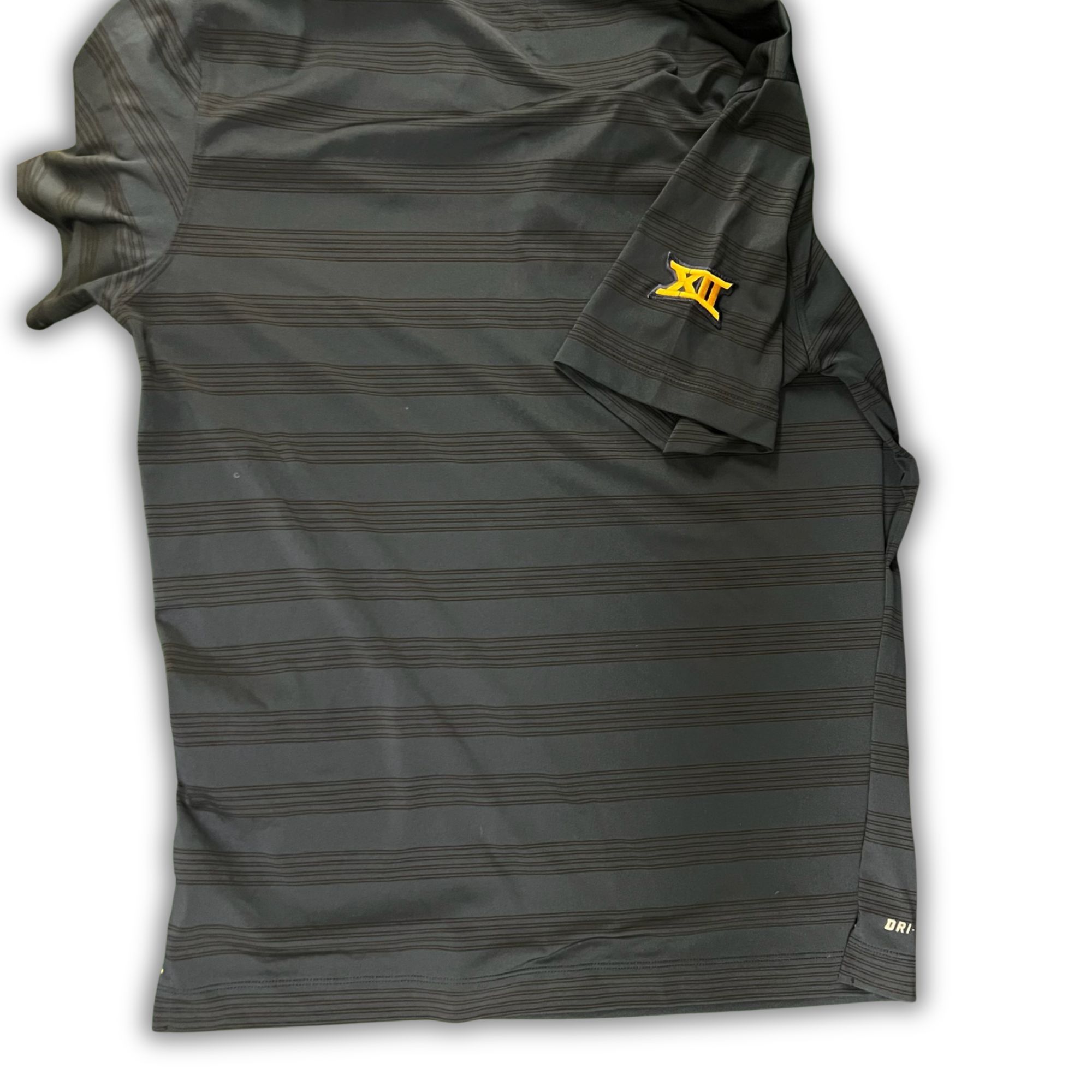 Nike NIKE Mens West Virginia Mountaineers Striped Dri-Fit Polo Sh Size US L / EU 52-54 / 3 - 3 Thumbnail