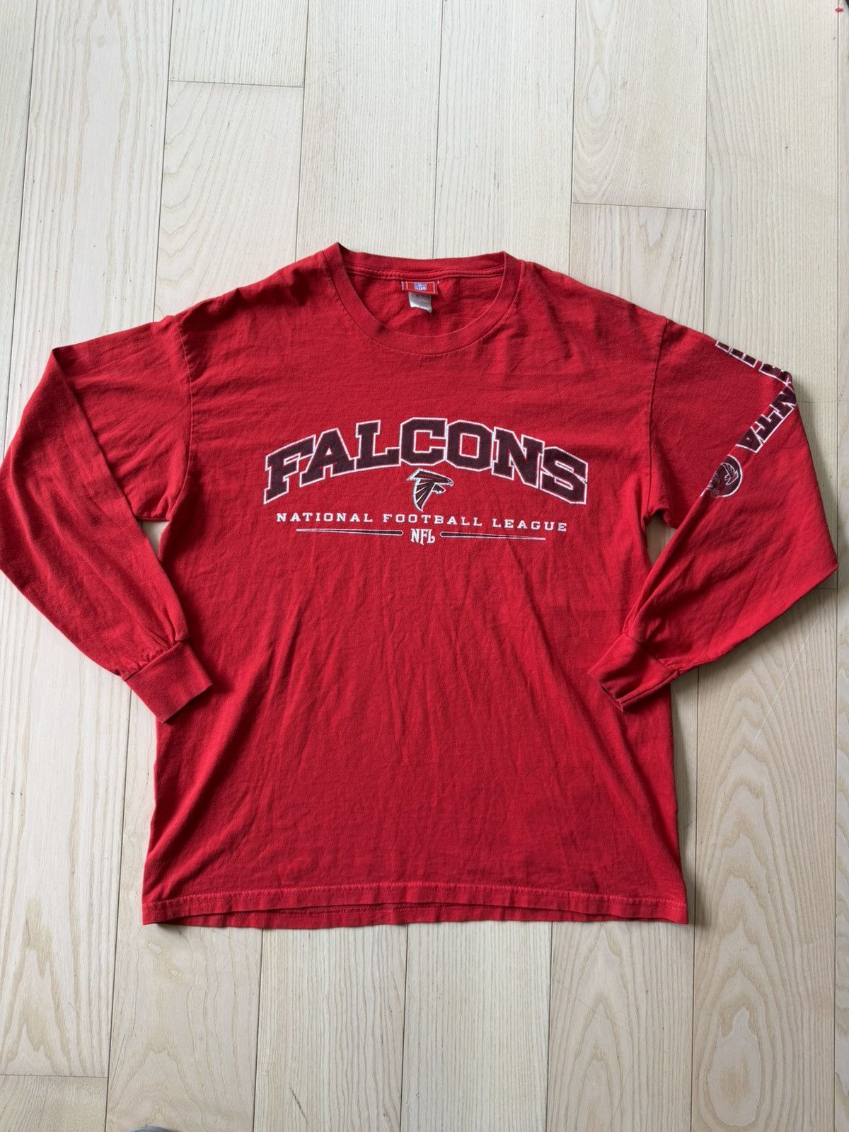 NFL Vintage Atlanta Falcons NFL Long Sleeve Tee Y2K Red Size US L / EU 52-54 / 3 - 1 Thumbnail