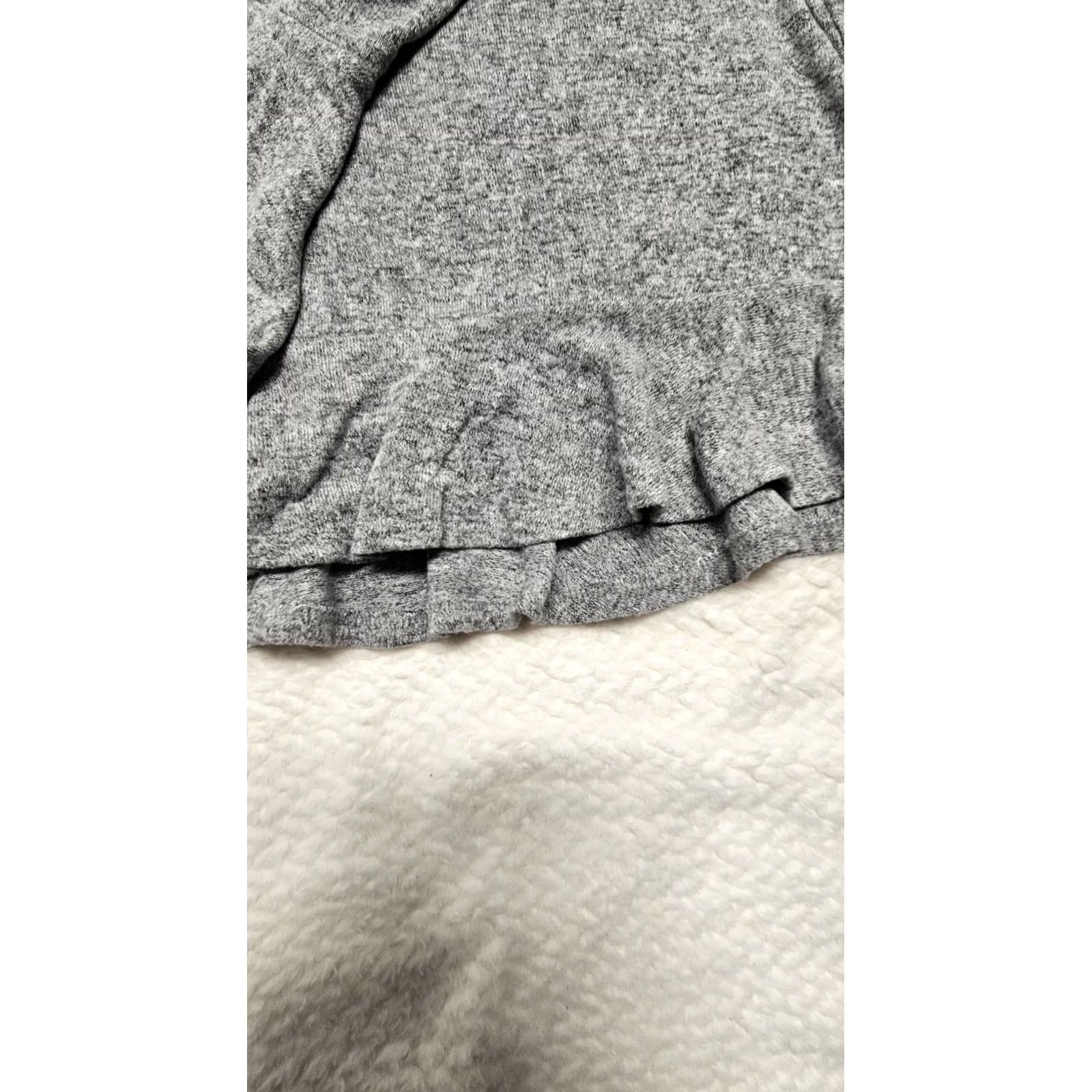 Bell Liberty Love Women's Top Blouse Gray XL Bell Sleeve Pullover Casual Ruffle Hem Comfy Basic Size XL / US 12-14 / IT 48-50 - 7 Thumbnail