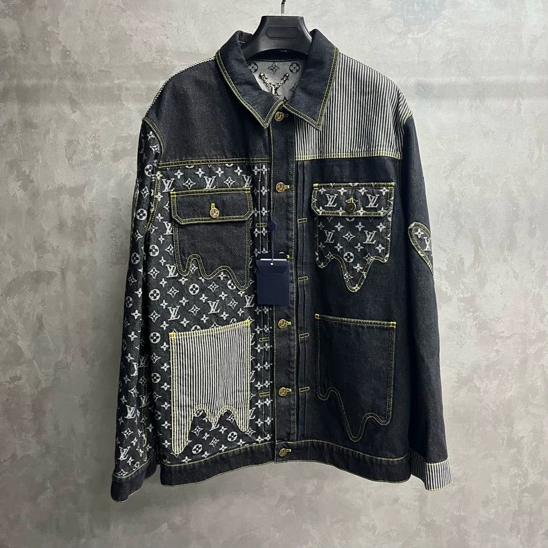 Louis Vuitton Louis Vuitton Black deconstructed patchwork full print over Size US L / EU 52-54 / 3 - 1 Thumbnail