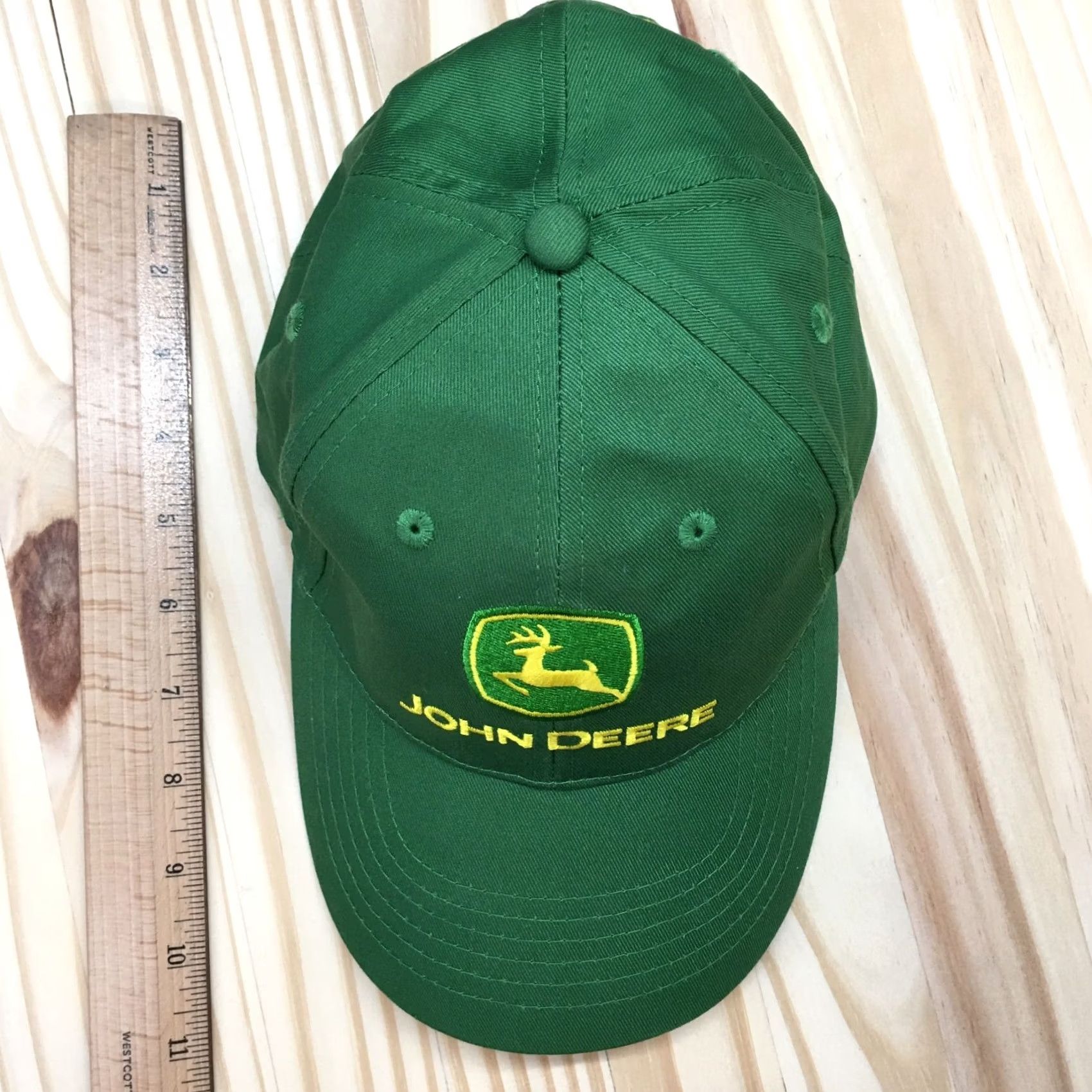 John Deere John Deere Hat Baseball OS Green Embroidered Logo Curved Brim Adjustable Mens Size ONE SIZE - 4 Thumbnail