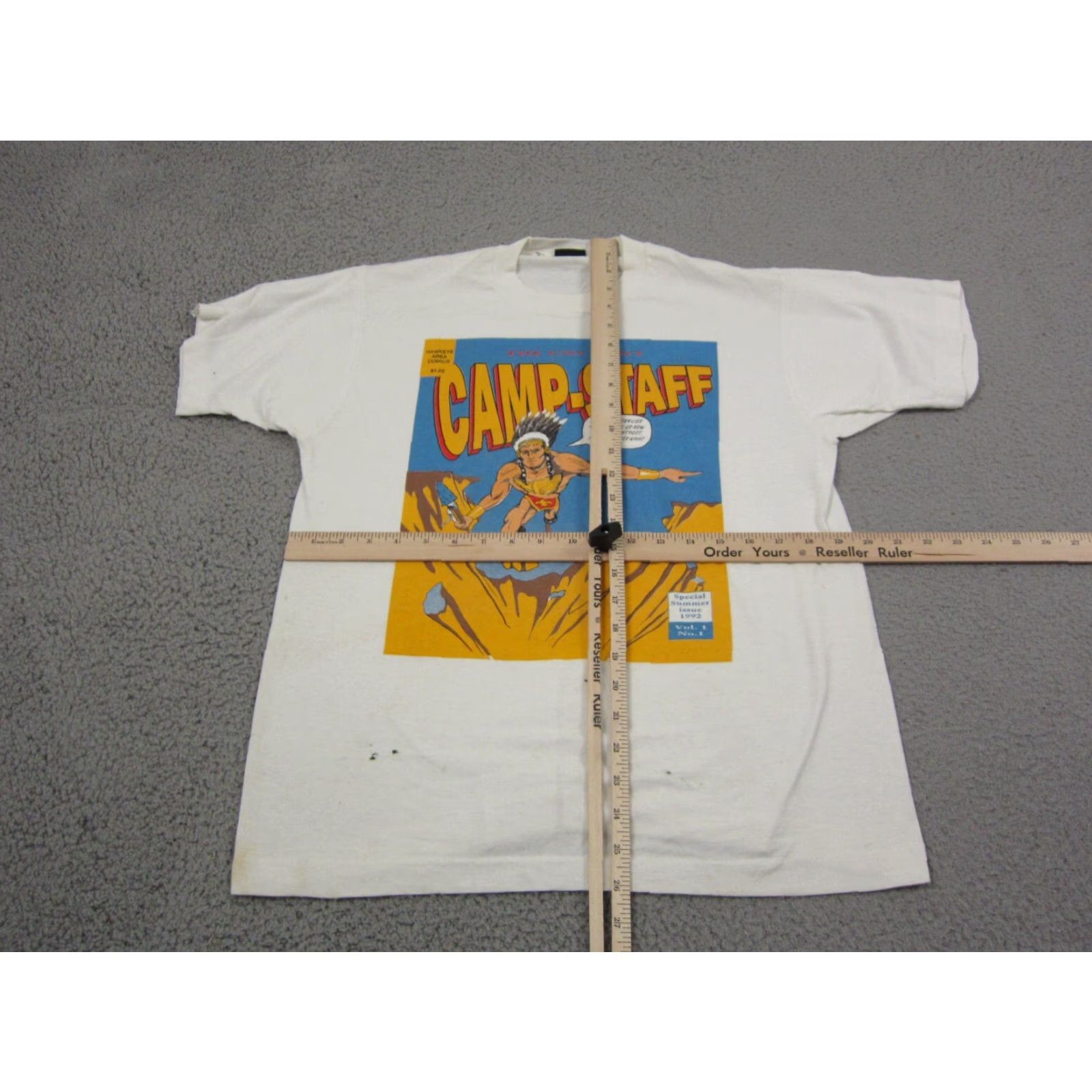 Vintage VINTAGE Screen Stars Shirt Mens Large White Single Stitch Made in USA Comic Book Shirt Mens Large White Screen Stars 70s USA Size US L / EU 52-54 / 3 - 7 Thumbnail
