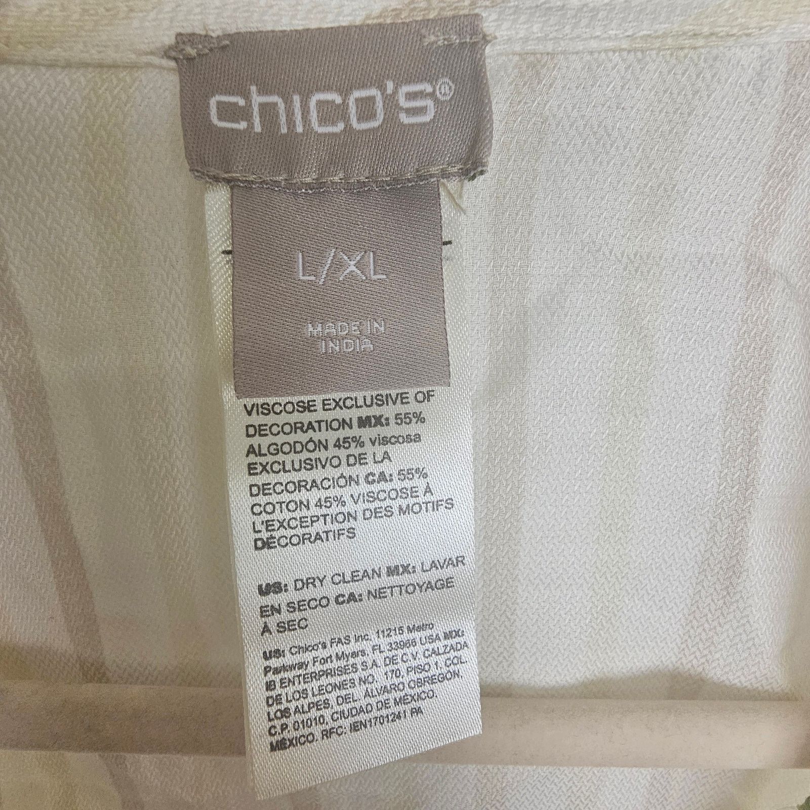 Chicos Chicos Duster Tropical Bahama Island Kimono Fringe Size L/XL Size L / US 10 / IT 46 - 7 Thumbnail