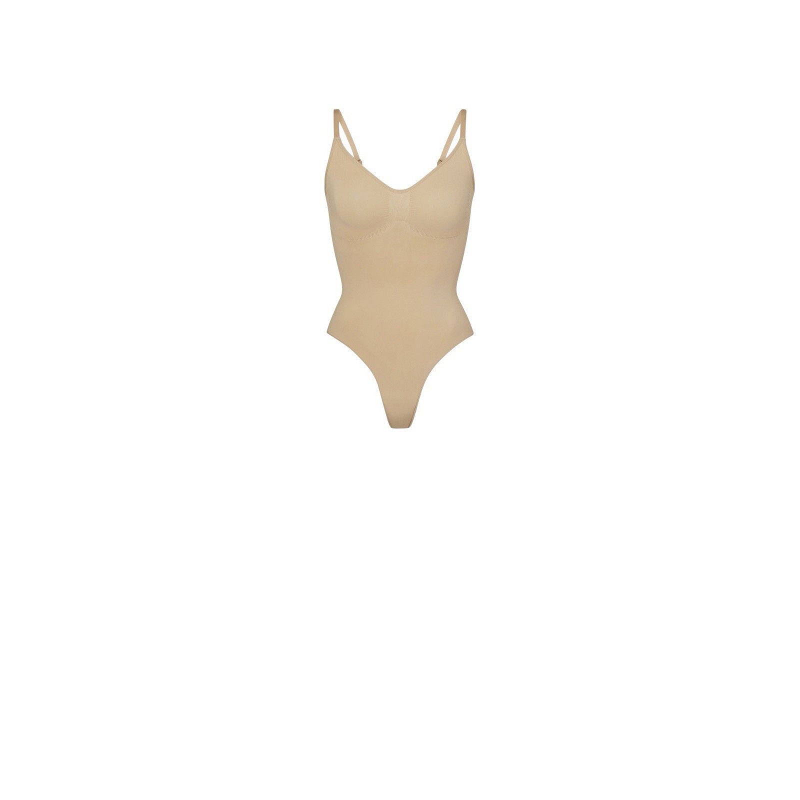 SKIMS SKIMS Seamless Sculpt Thong Bodysuit in Clay Size Medium NWO Size ONE SIZE - 3 Thumbnail