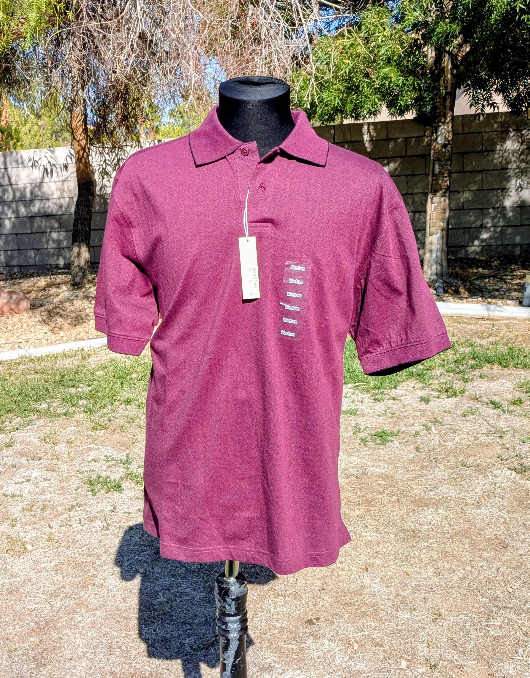 Other Chereskin Burgundy Knit Pullover Polo Cotton/Poly Shirt Size US M / EU 48-50 / 2 - 1 Thumbnail