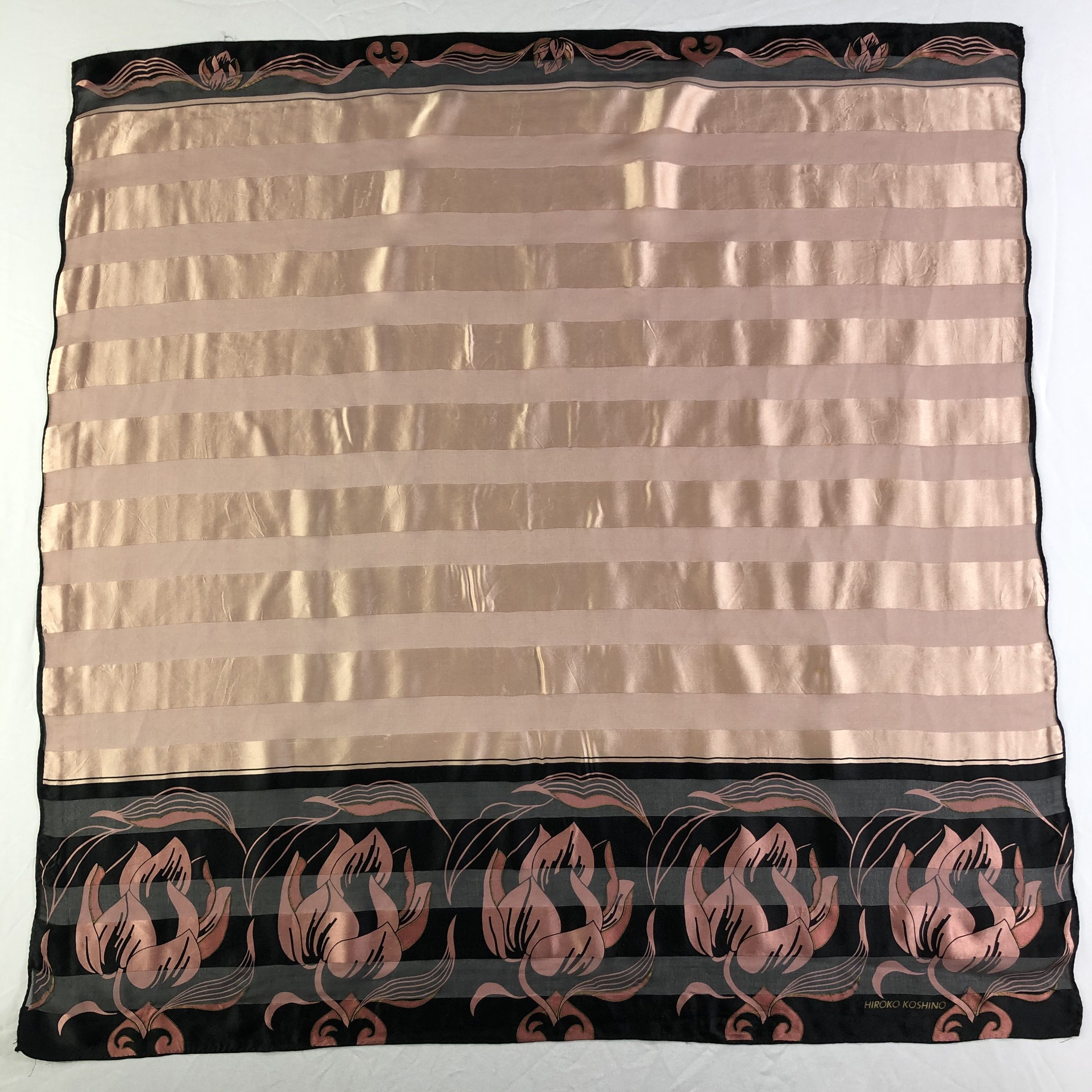 Hiroko Koshino Homme × Vintage Vintage Hiroko Koshino Silk Scarf Size ONE SIZE - 2 Thumbnail