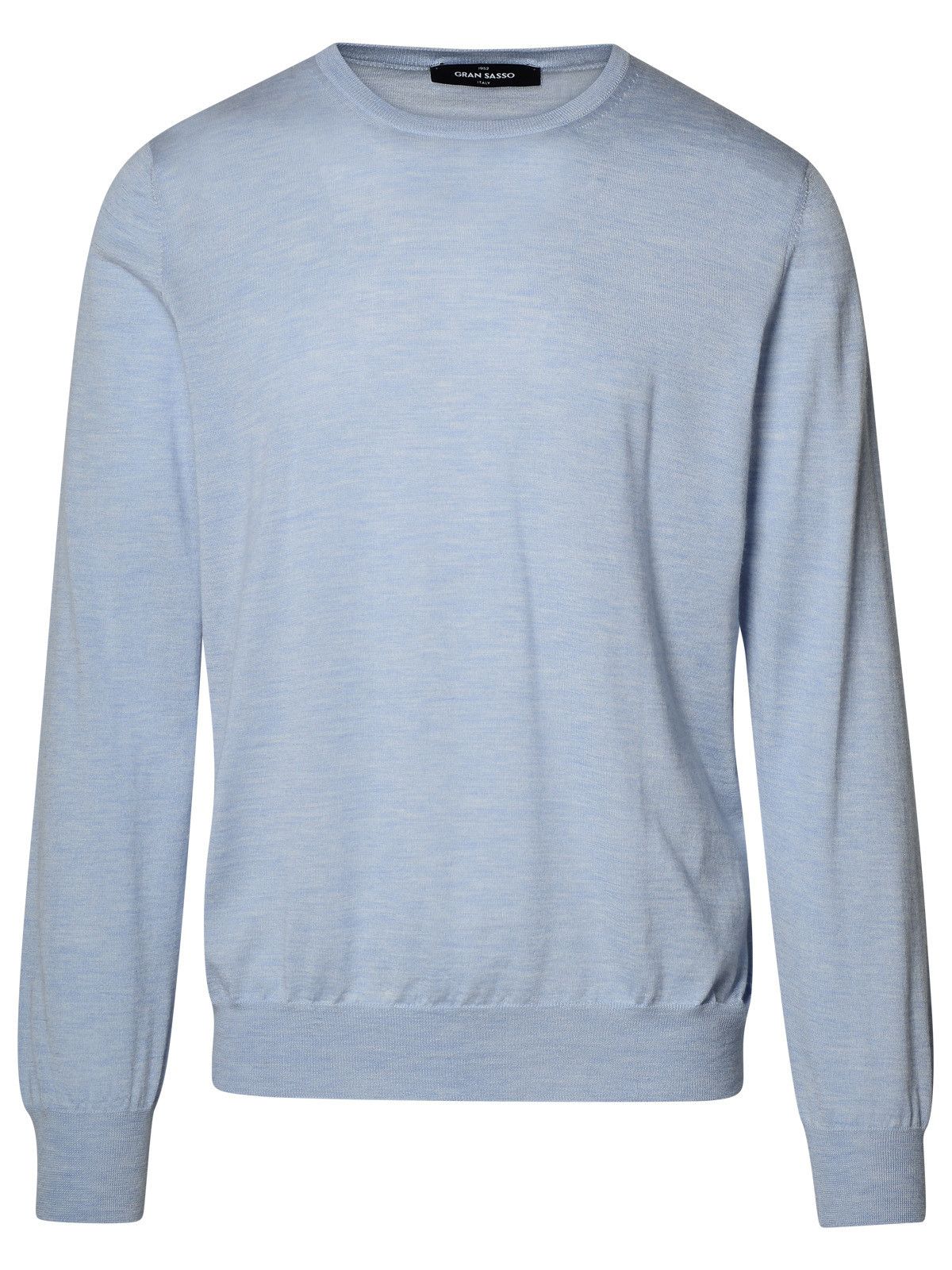 image of Gran Sasso Light Blue Cashmere Blend Sweater, Men's (Size Large)