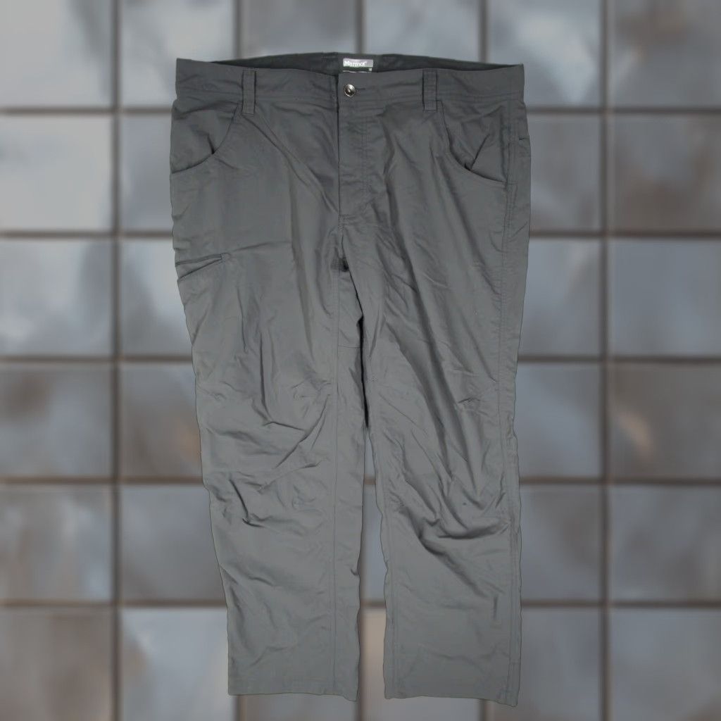 Marmot MARMOT Mens Gray Hiking H52370S Pants 38x29 Regular 5-Pocket Cargo Nylon Blend Travel Workwear Utility Zip Front Front Flat Pant Size US 38 / EU 54 - 1 Thumbnail