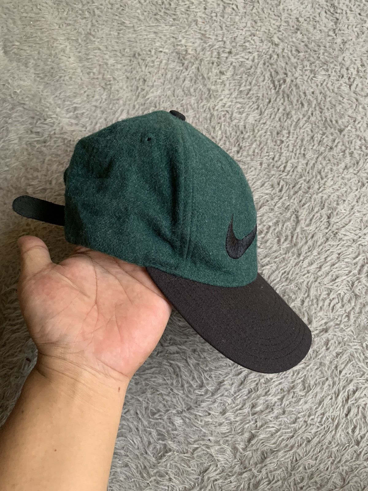 Nike Vintage 90s Nike Two tone Wool cap Hat Size ONE SIZE - 2 Thumbnail